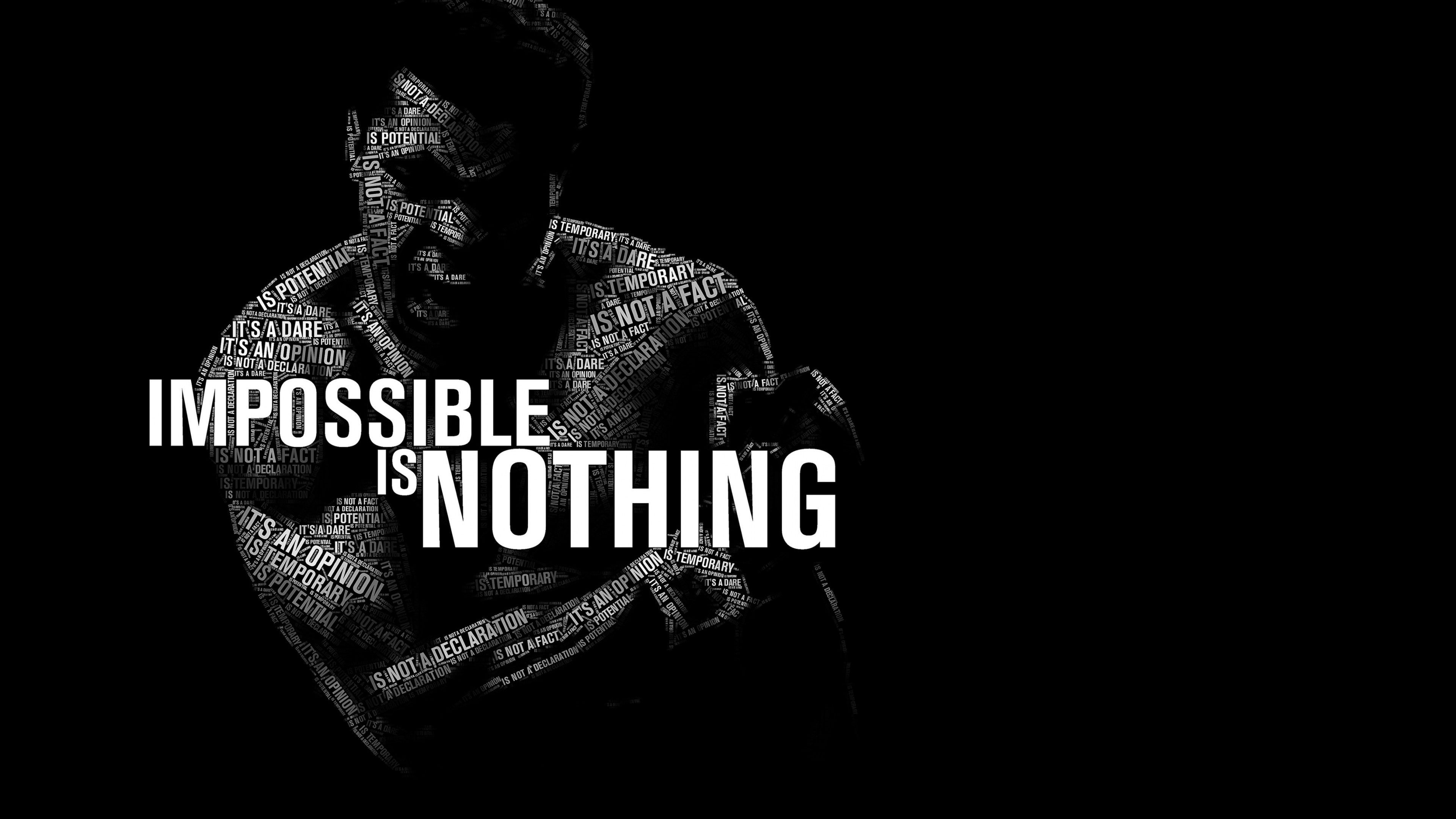 3840x2160 Nothing Is Impossible Wallpaper