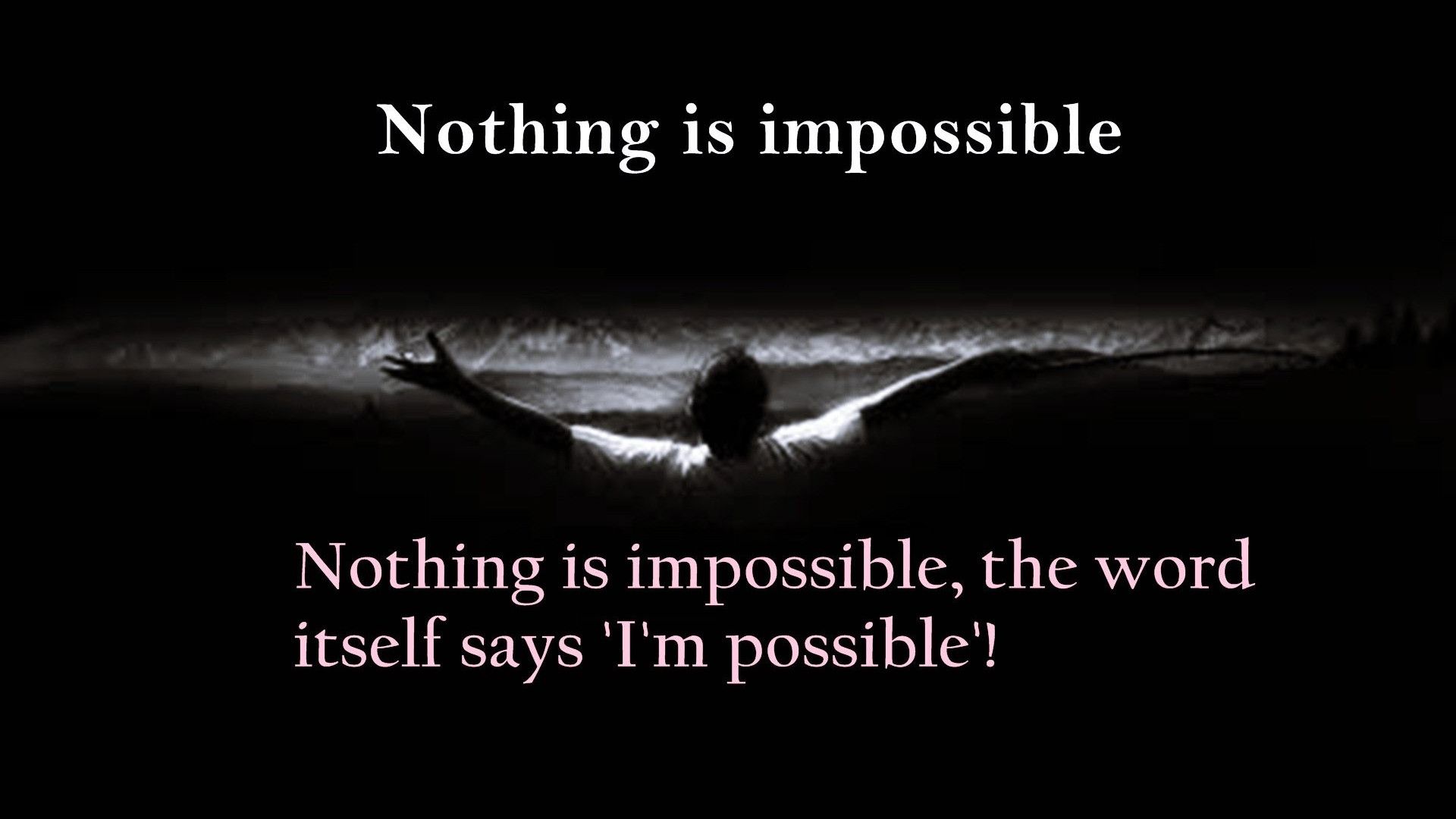 1920x1080 Nothing Is Impossible Quotes Wallpaper 00847