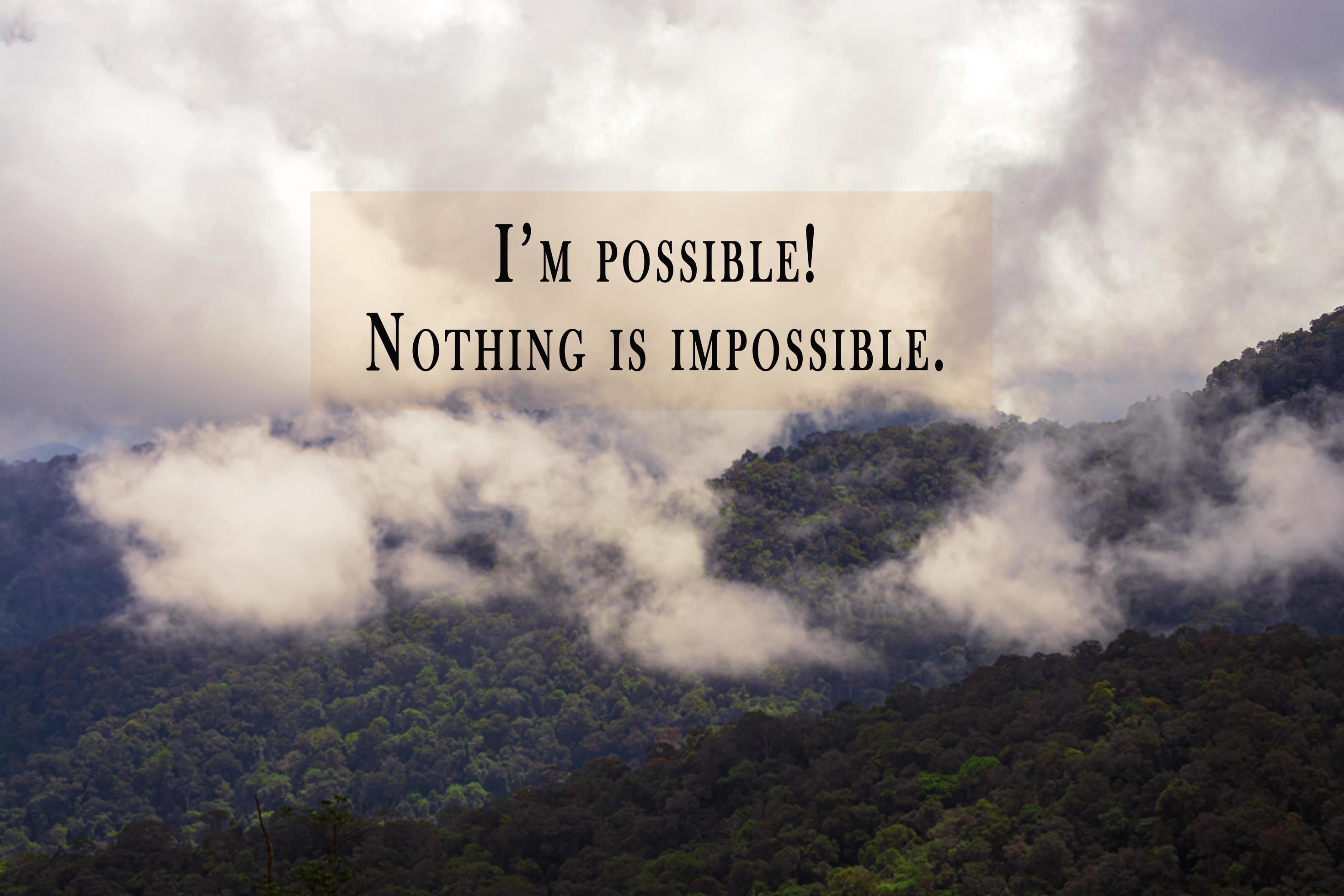 2940x1960 Motivational and inspirational quotes against mountain view background