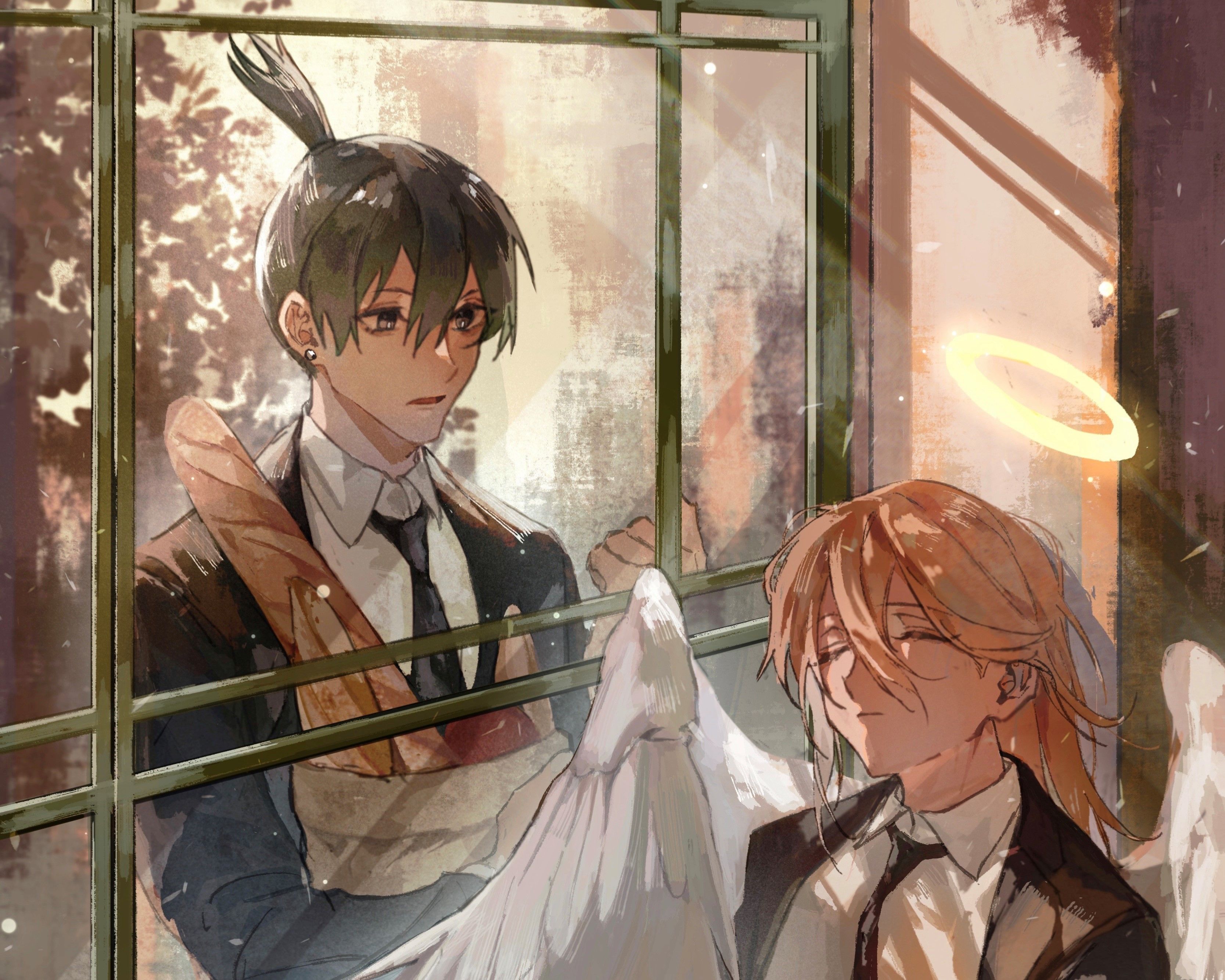 3334x2668 Download Angel Devil (Chainsaw Man) Aki Hayakawa Anime Chainsaw Man HD Wallpaper by 左刹x2668
