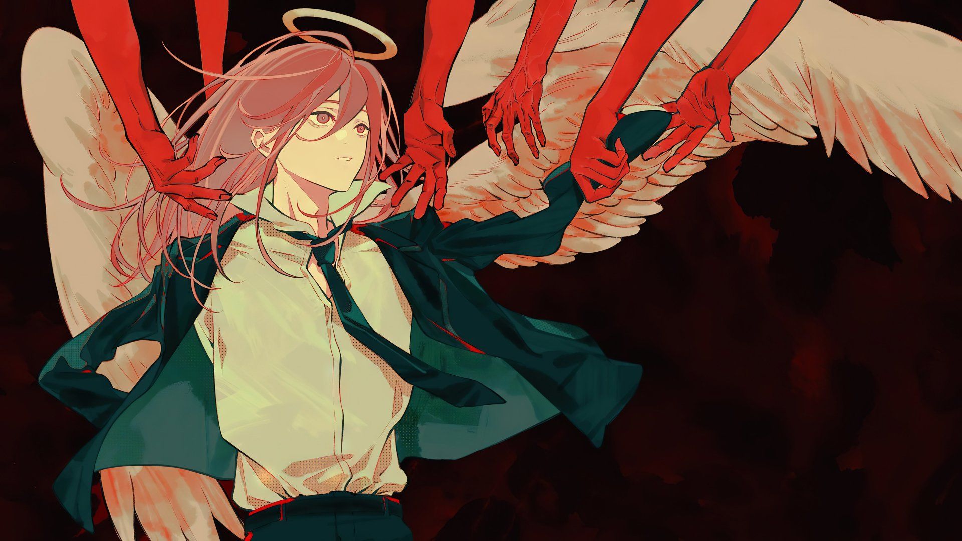 1920x1080 Chainsaw Man Angel Wallpaper