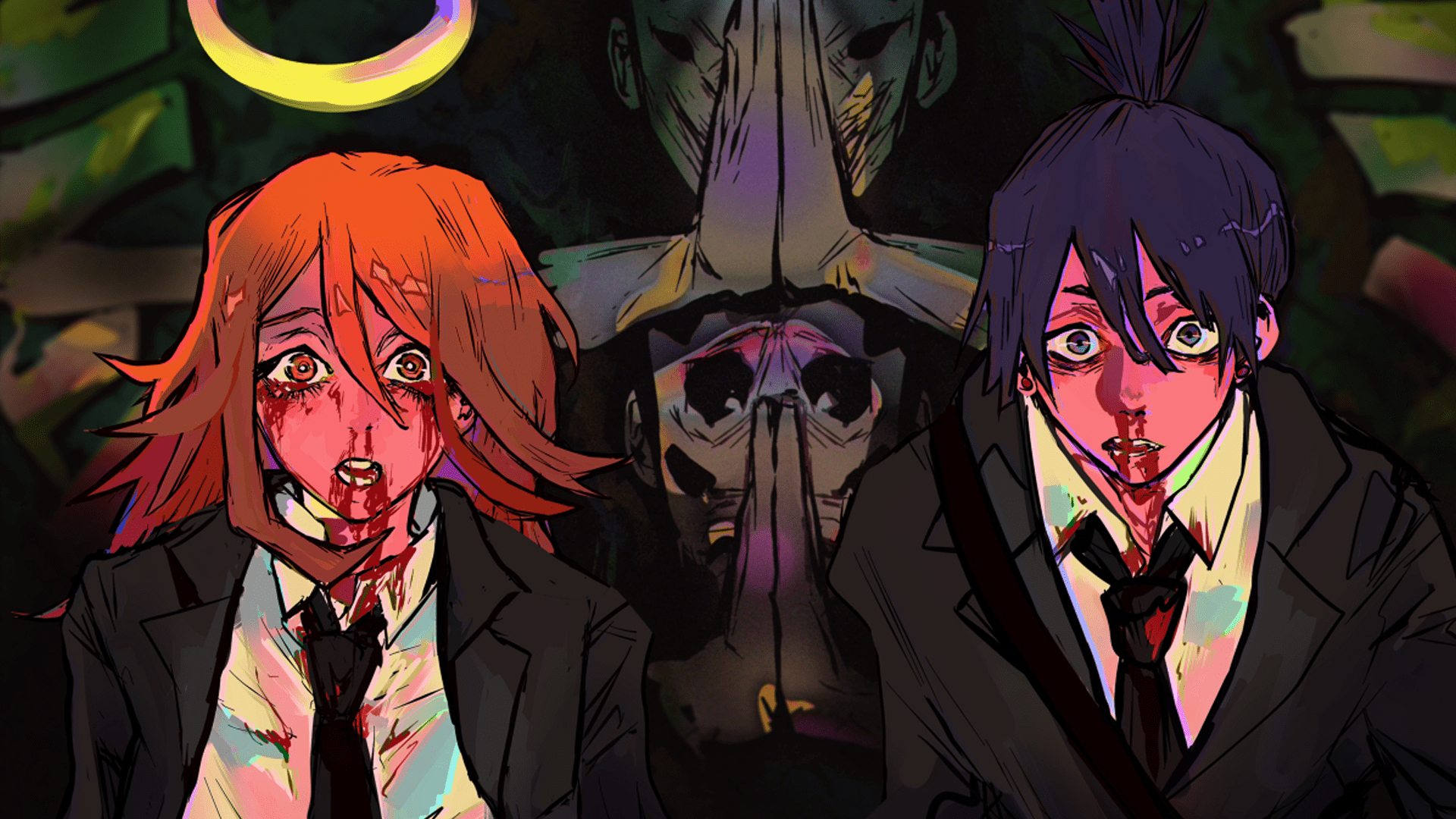 1920x1080 Chainsaw Man Aki Wallpaper