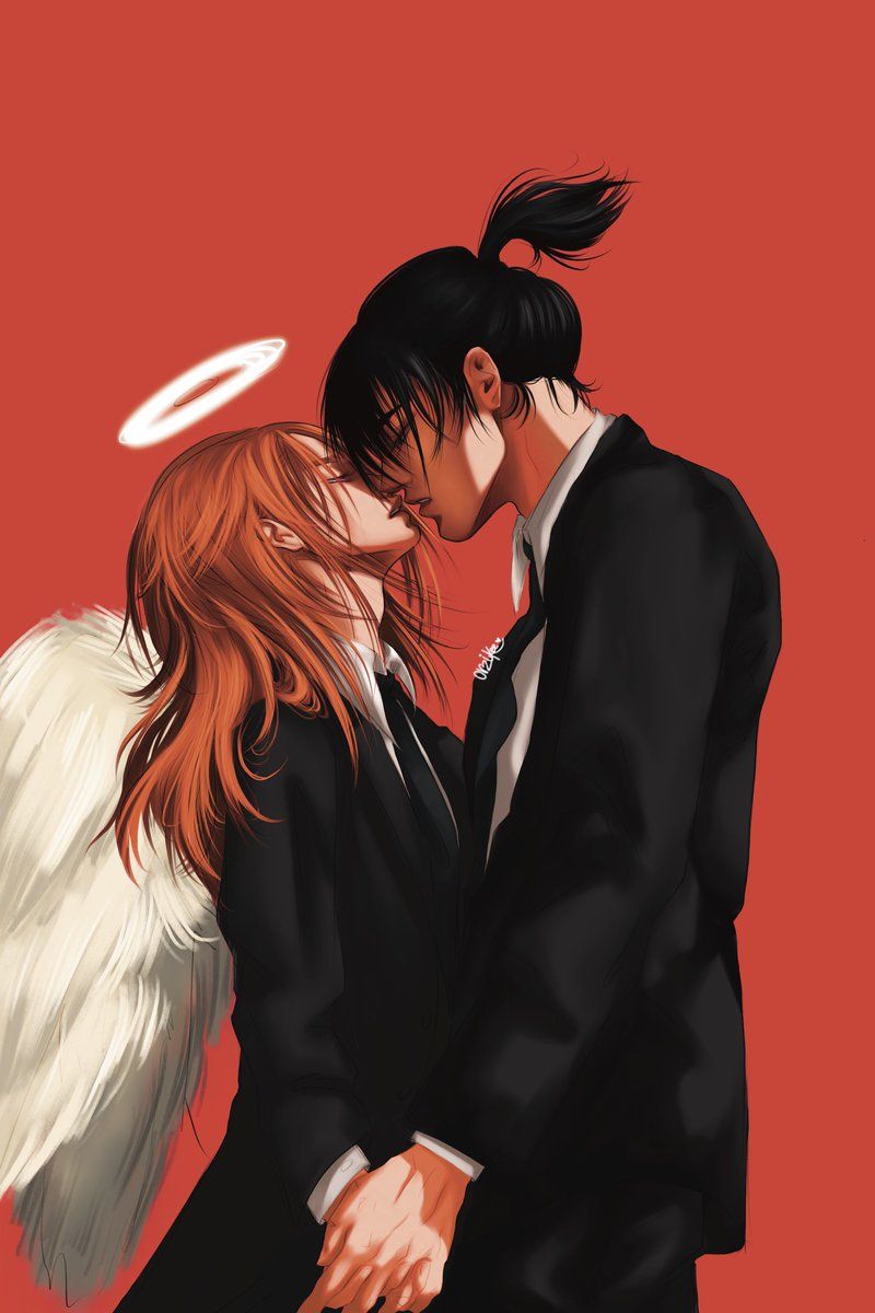 800x1200 Finally saw the movie so I had to draw these two #akiangel #chainsawman #fanart #art #ChainsawManMovie #chainsawmanfanart