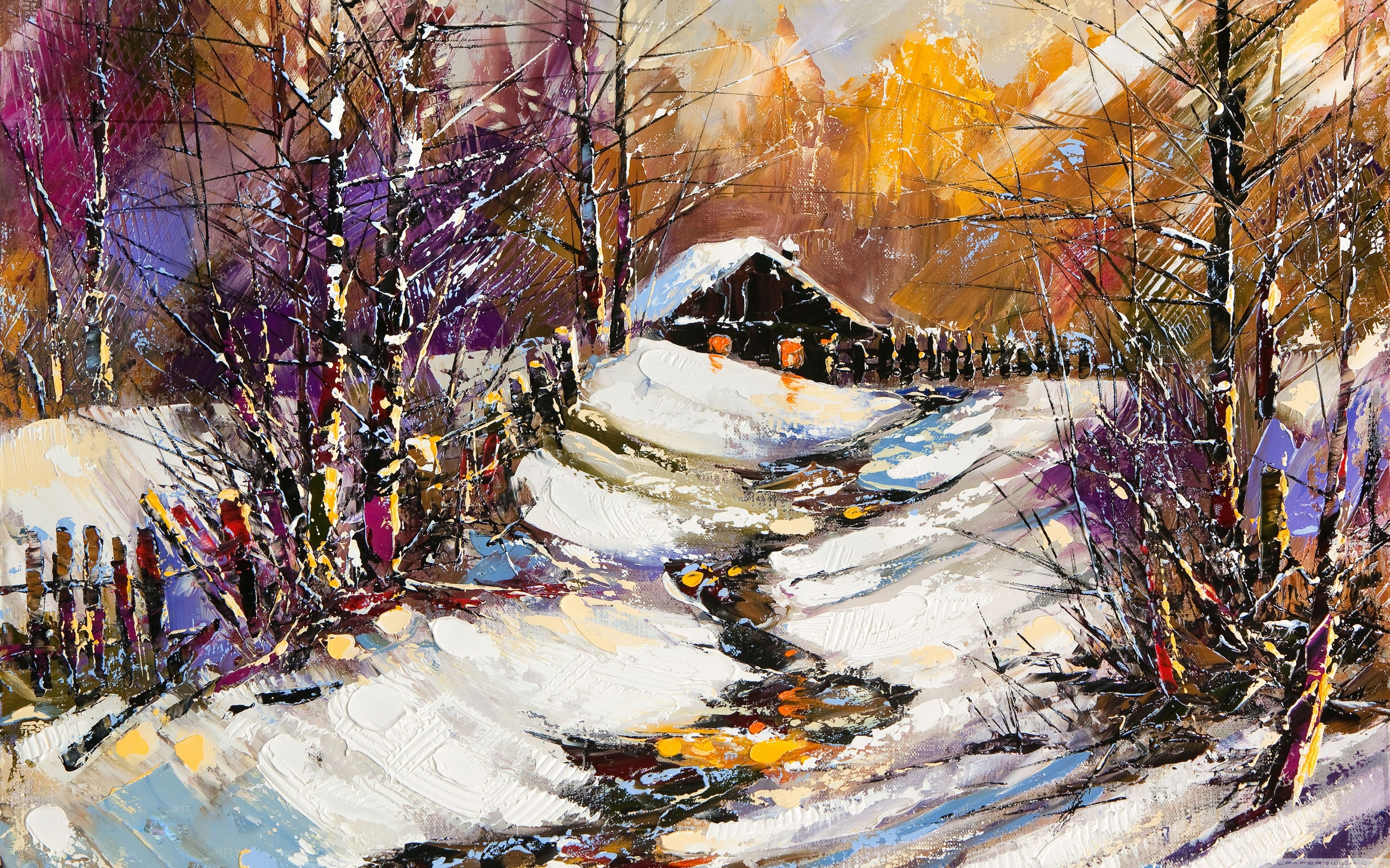 3840x2400 Oil Painting 4K UHD Wallpaper for UltraHD Desktop and TV : Smartphone and Tablet Devices