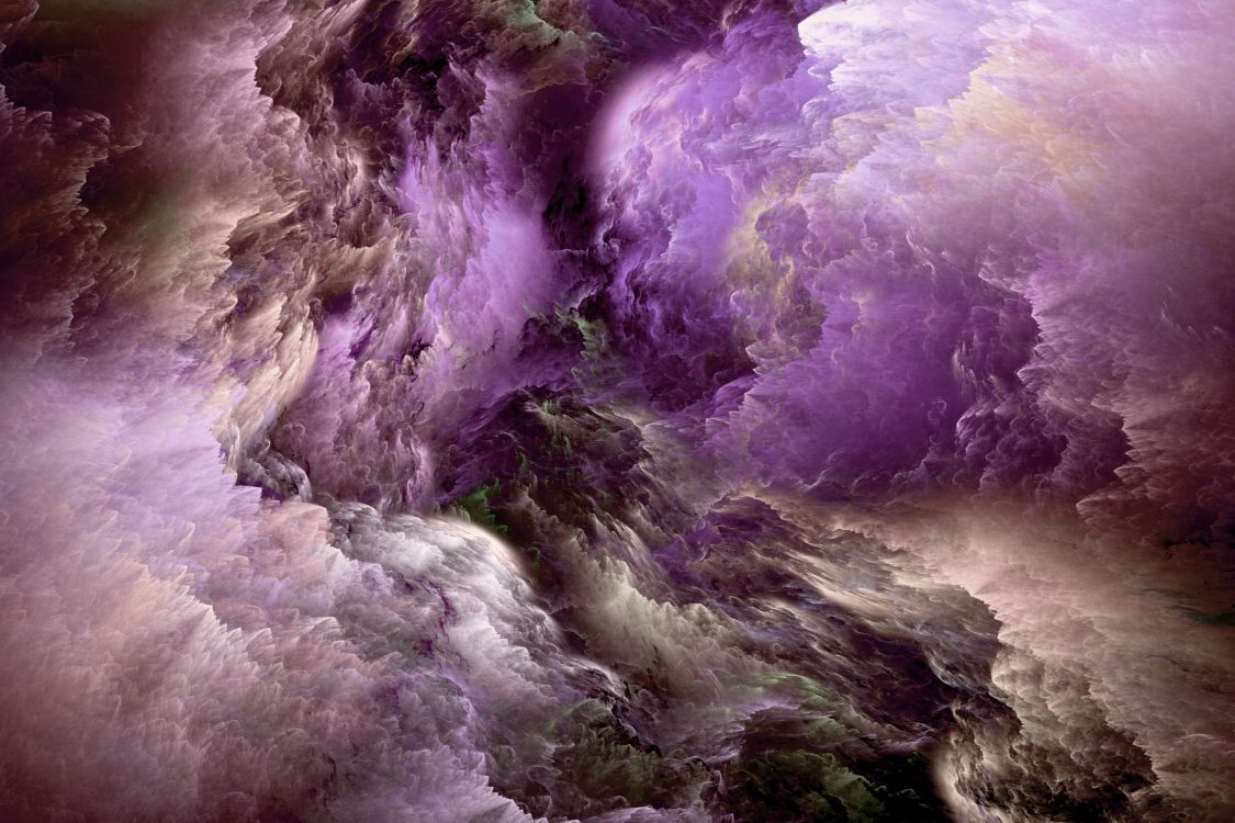 1125x750 Wallpaper Purple and White Abstract Painting, Background Free Image