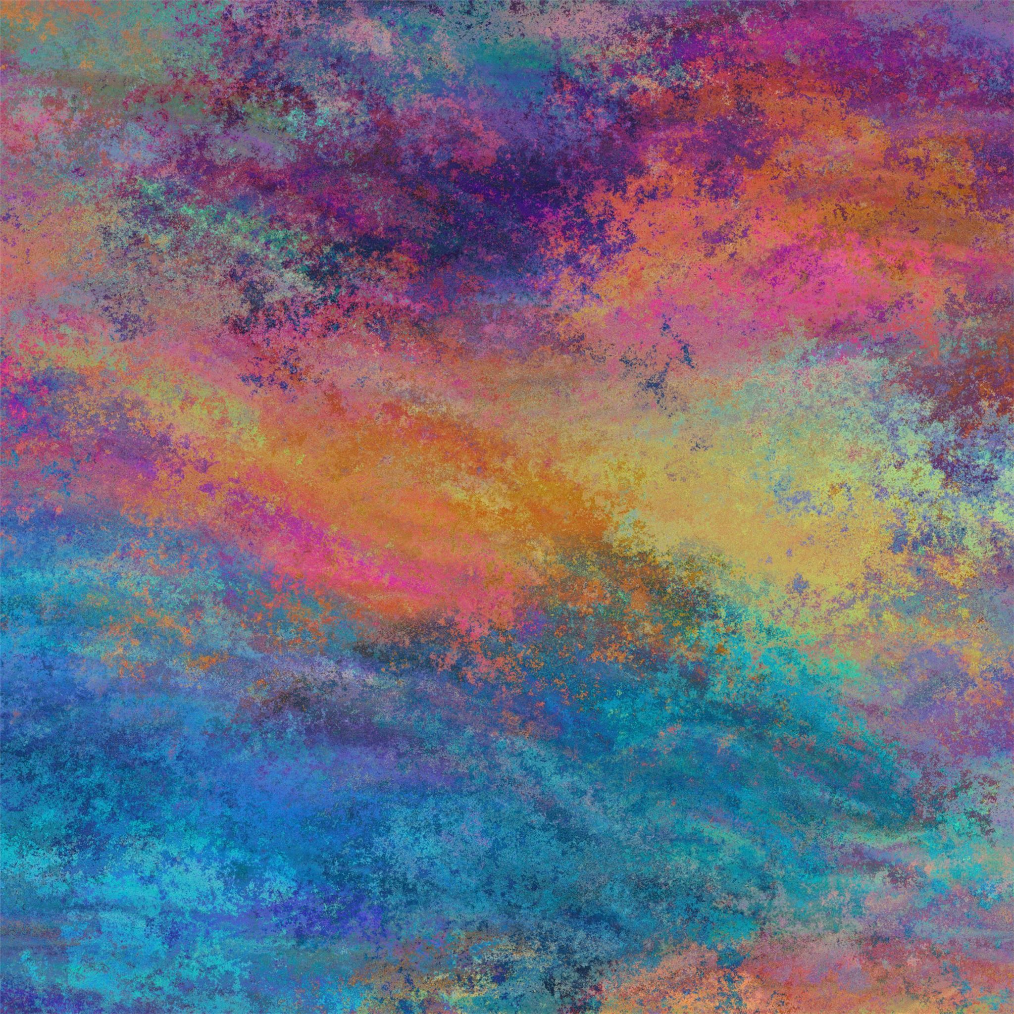2048x2048 painting colorful abstract 4k iPad Air Wallpaper Free Download