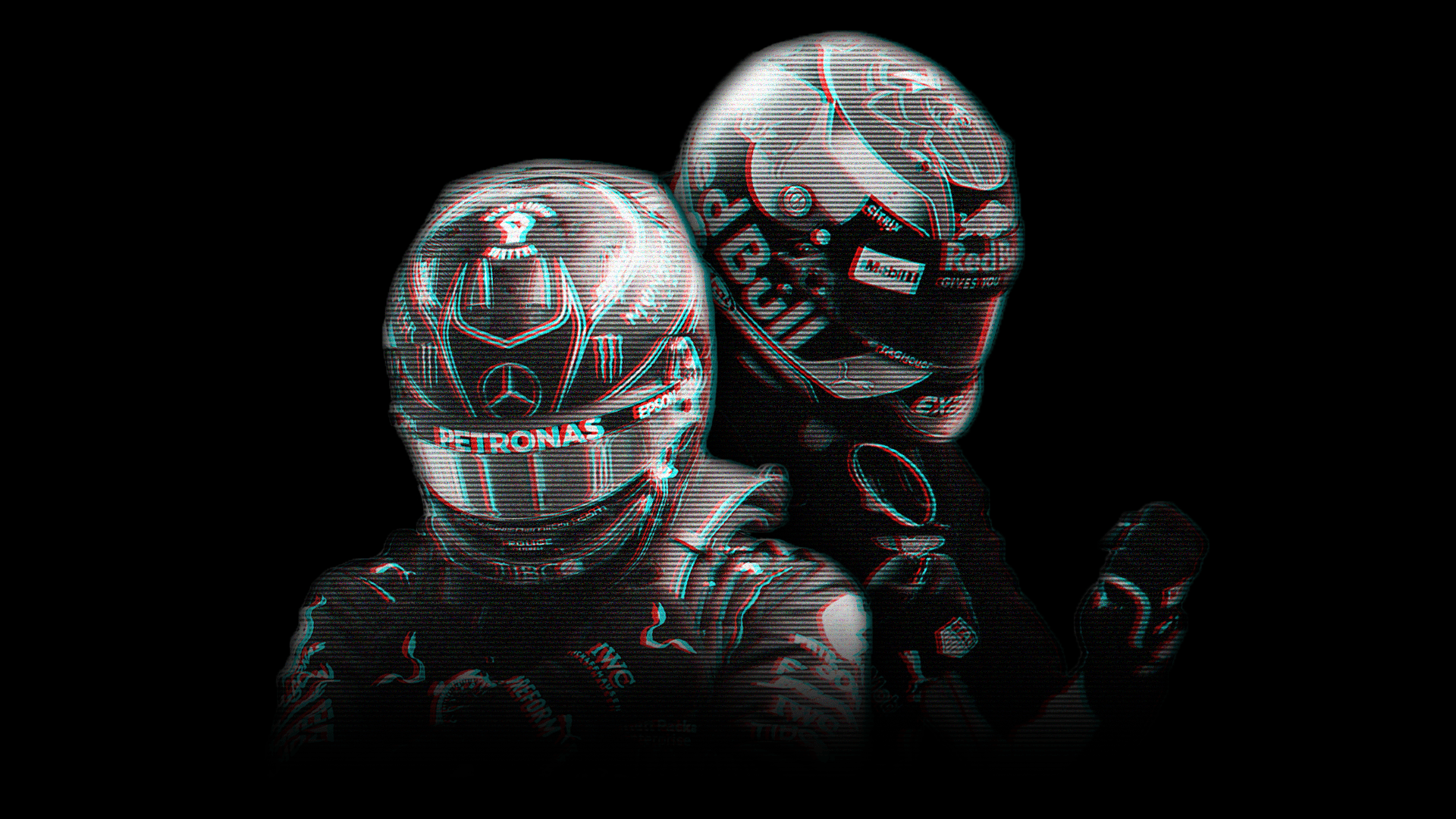 1920x1080 I made a F1 Wallpaper with Lewis Hamilton and Max Verstappen, hope you like it!