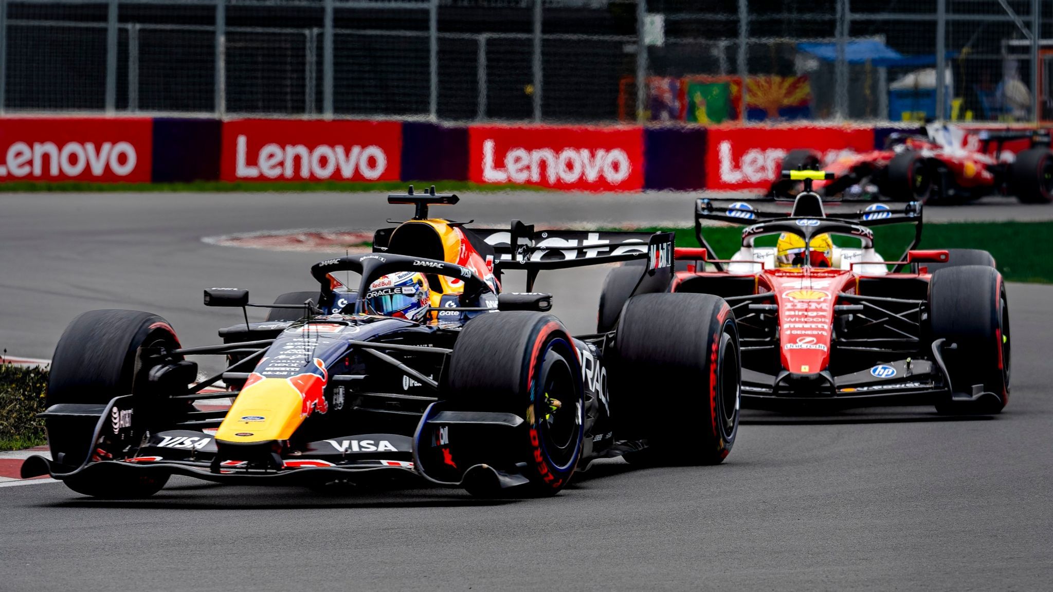 2048x1152 Lewis Hamilton says he 'loved' hunting down Max Verstappen in 'awesome' Canadian GP battle for second