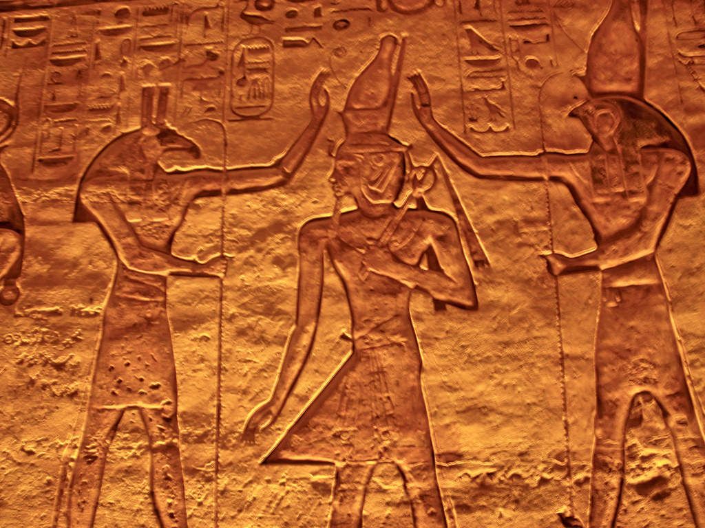 1024x768 Set and Horus Blessing Ramesses II History Encyclopedia