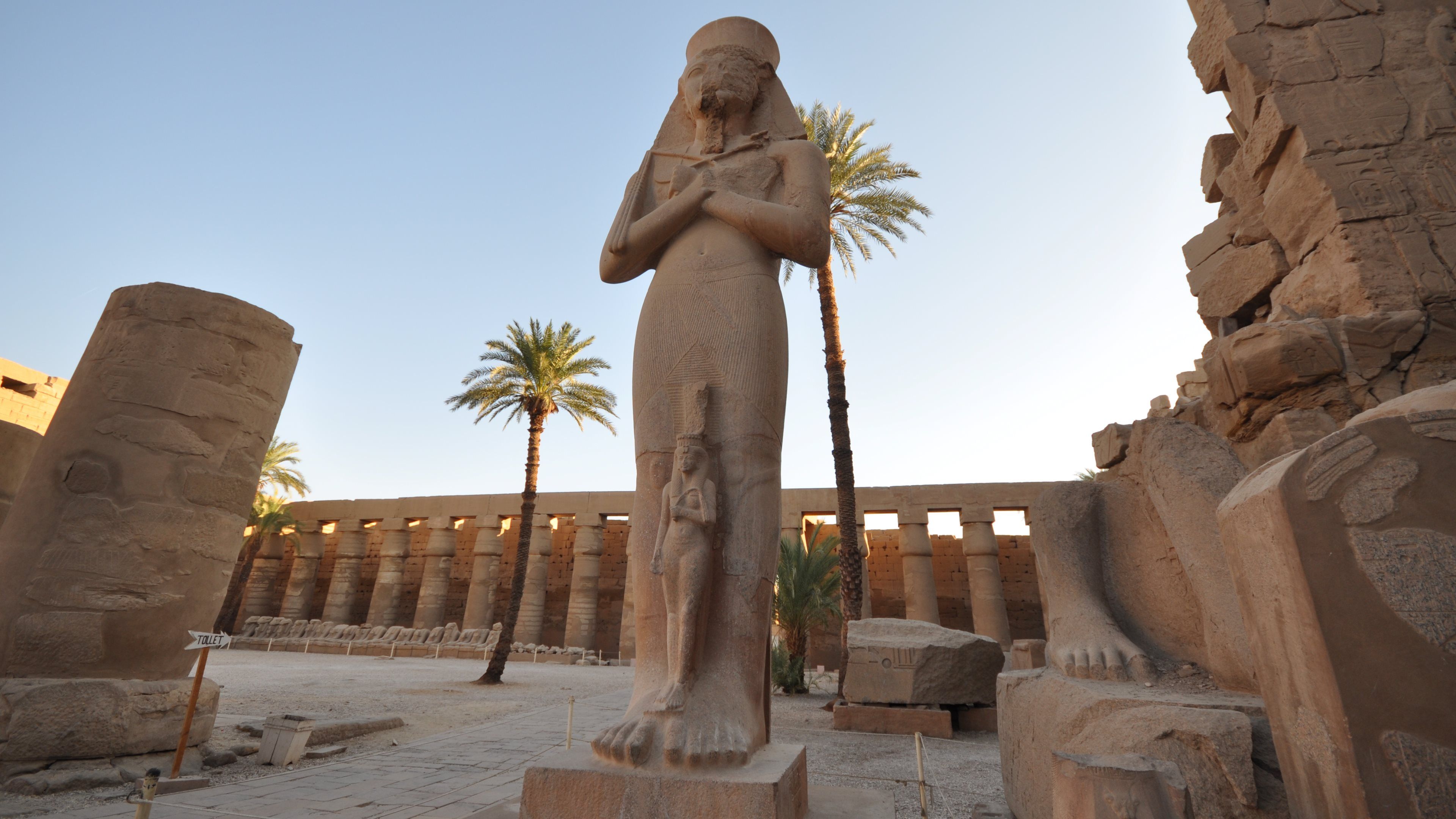 3840x2160 Rameses Legacy: 4K Ultra HD Ruins of Karnak Temple Wonderx2160