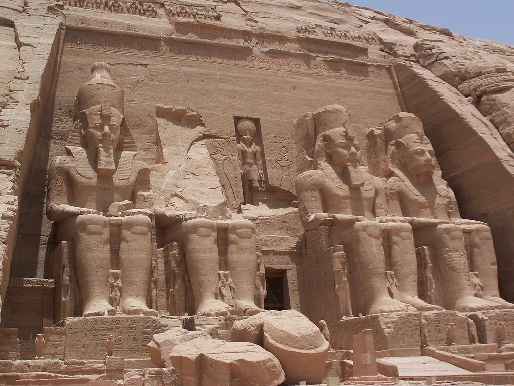 1024x768 Ramses II Tomb Abu Simbel Painting, Ancient Egyptian
