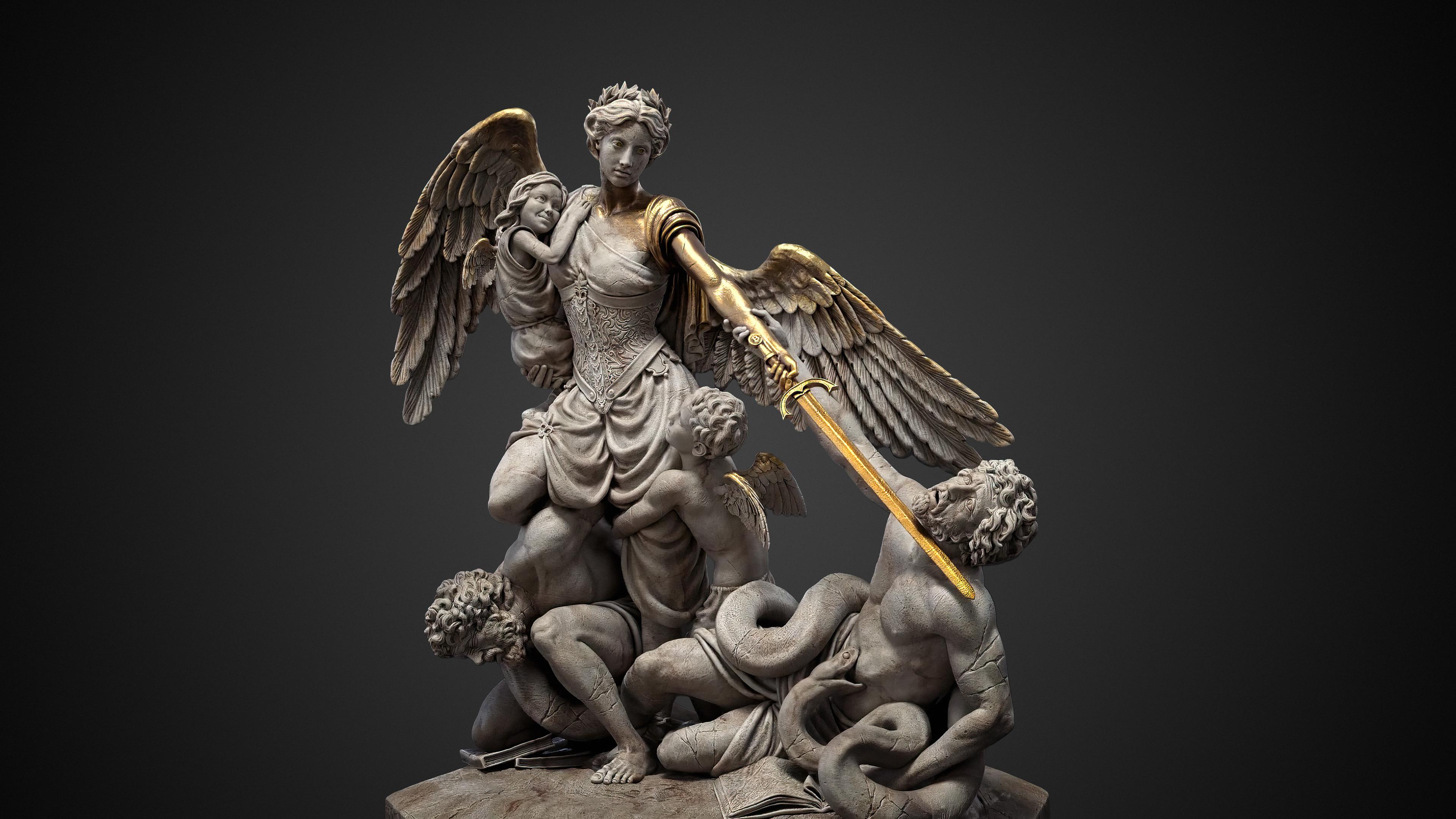 3840x2160 Lady Justice by Raf Grassetti [3840x2160]