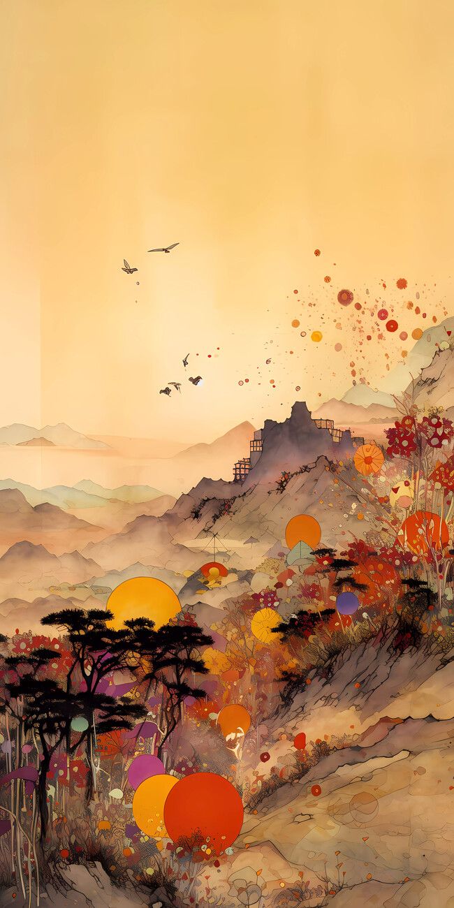 650x1300 Poster CHINESE ART: Splendor of the sacred mountain: Vertical XL