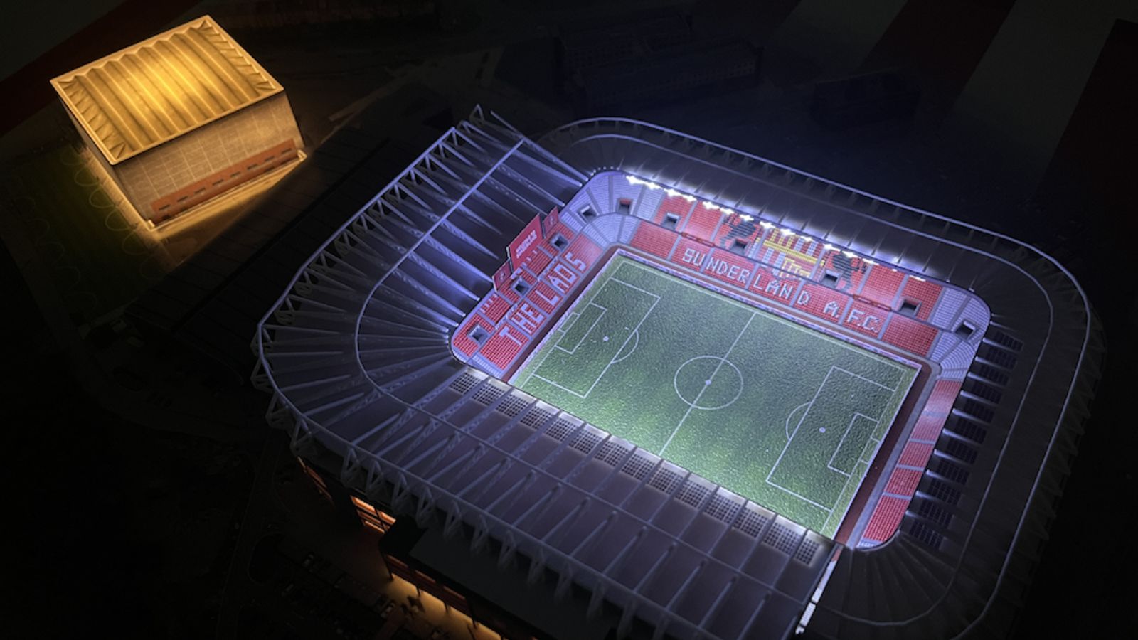 1600x900 Sunderland's Stadium of Light recreated in miniature as club marks 25 years at venue. ITV News Tyne Tees