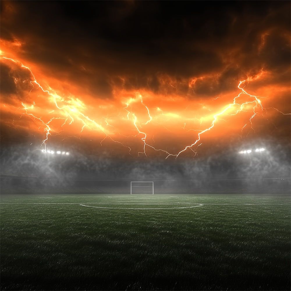 1000x1000 Stage Light Background Senior Banners Football Field Backdrop Electric Sky Stadium Goal Backdrop CSH4