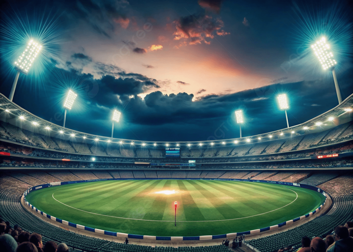 1200x857 Evening Cricket Stadium Panorama With Spectacular Lighting Photo And Picture For Free Download