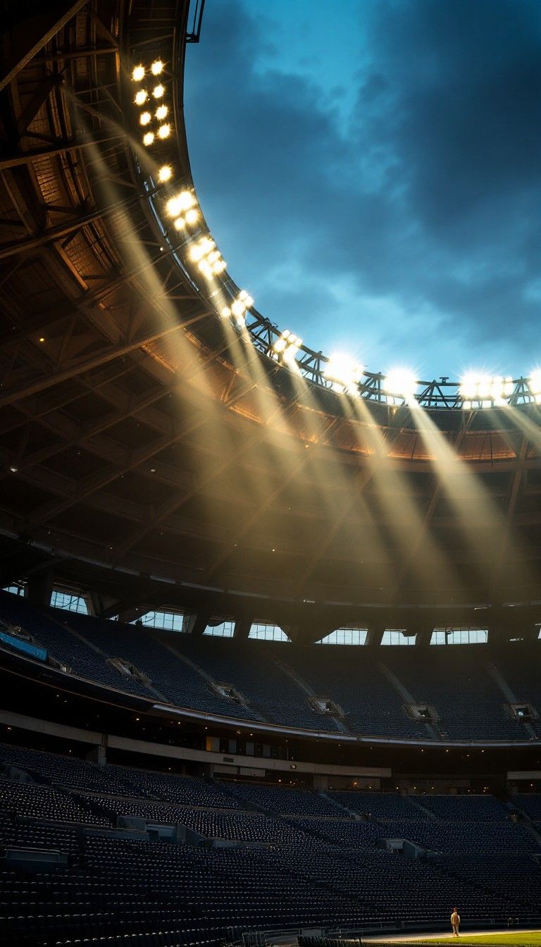 768x1344 Download Stadium Light Rays Image, Arena, Sunbeams