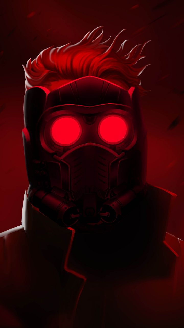 720x1280 Star Lord Wallpaper 4K, Red Aesthetic, Red Background