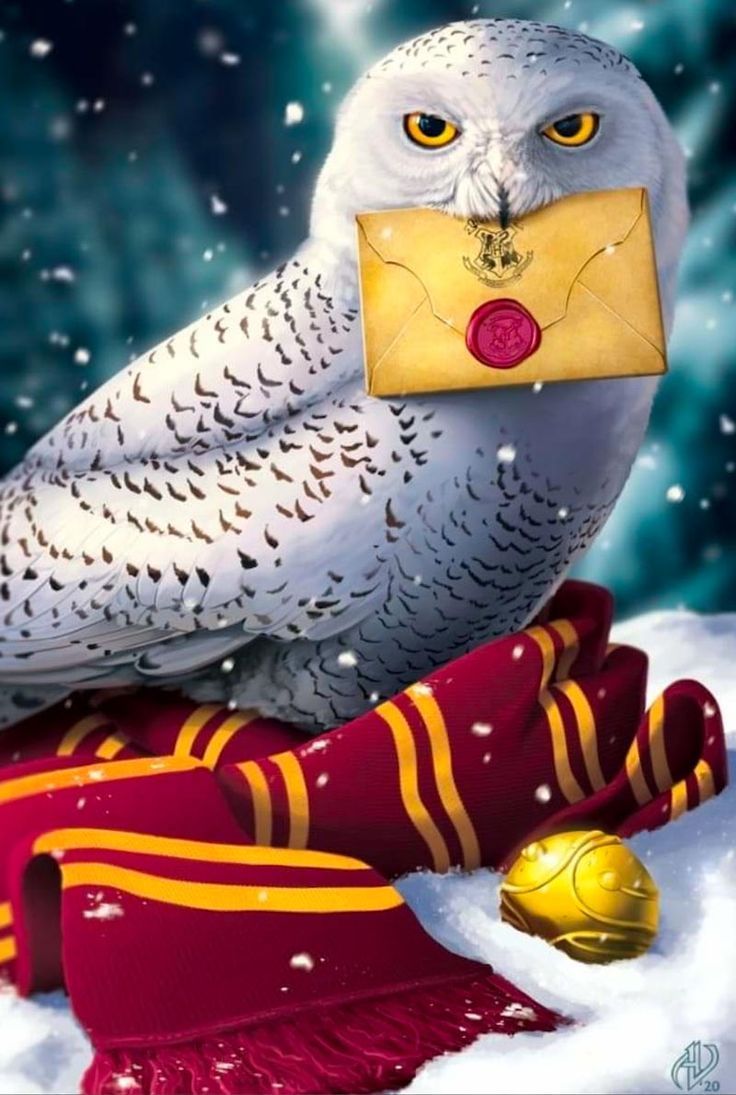 736x1095 Harry Potter Owl with Letter. Harry potter hedwig aesthetic, Harry potter fondos de pantalla, Warner bros