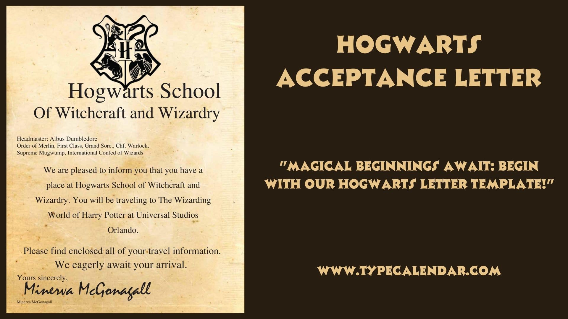 1920x1080 Free Printable Harry Potter Hogwarts Acceptance Letter Templates [PDF, Word]