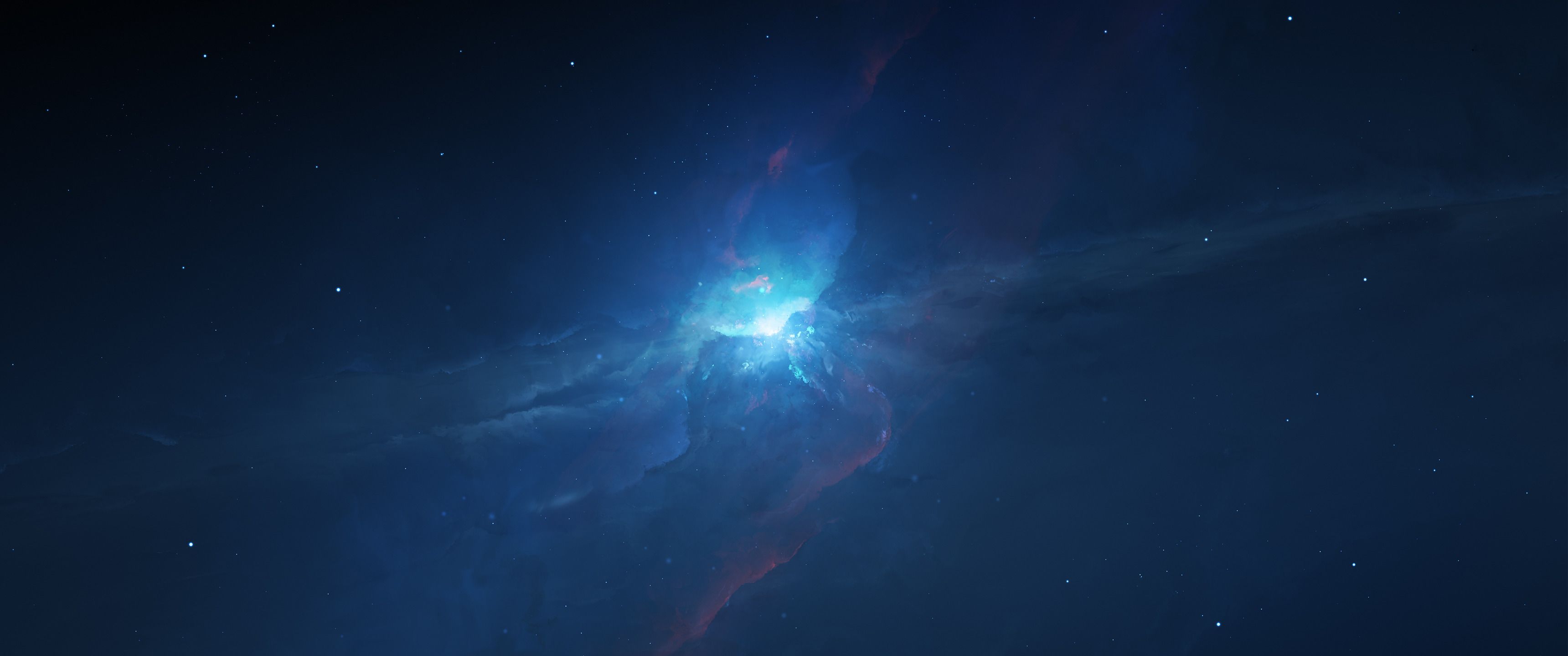 3440x1440 ultrawide, Astrophotography, Space, Blue Wallpaper HD / Desktop and Mobile Background