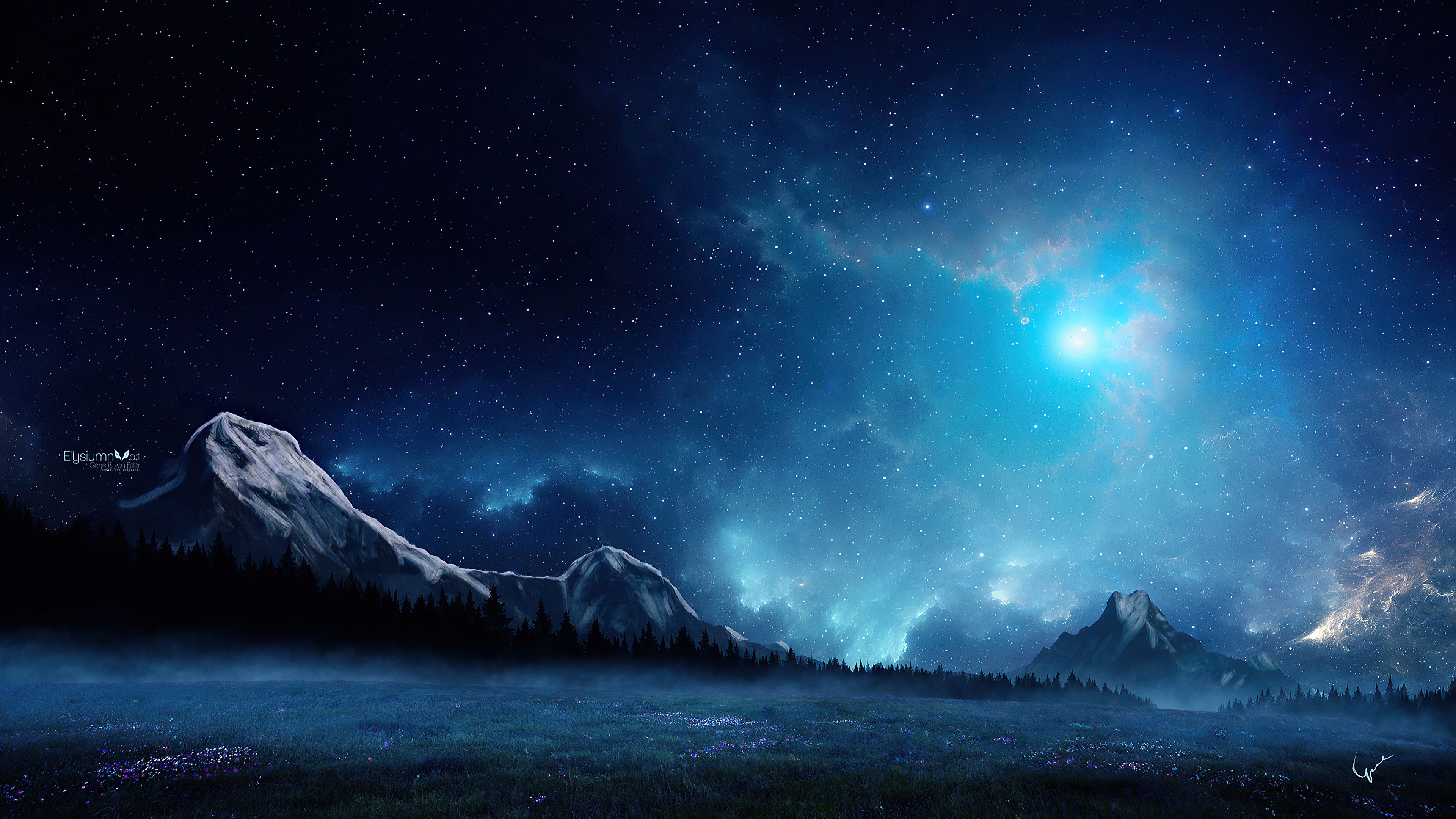 3840x2160 Dreamscape Blue Morning 4k UltraWide Quad HD 1440P , HD 4k Wallpaper, Image, Background, Photos and Picture