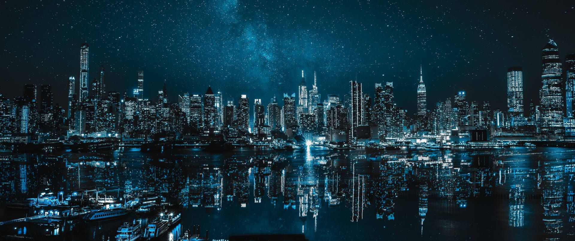 1920x804 Ultrawide Winter City Wallpaper