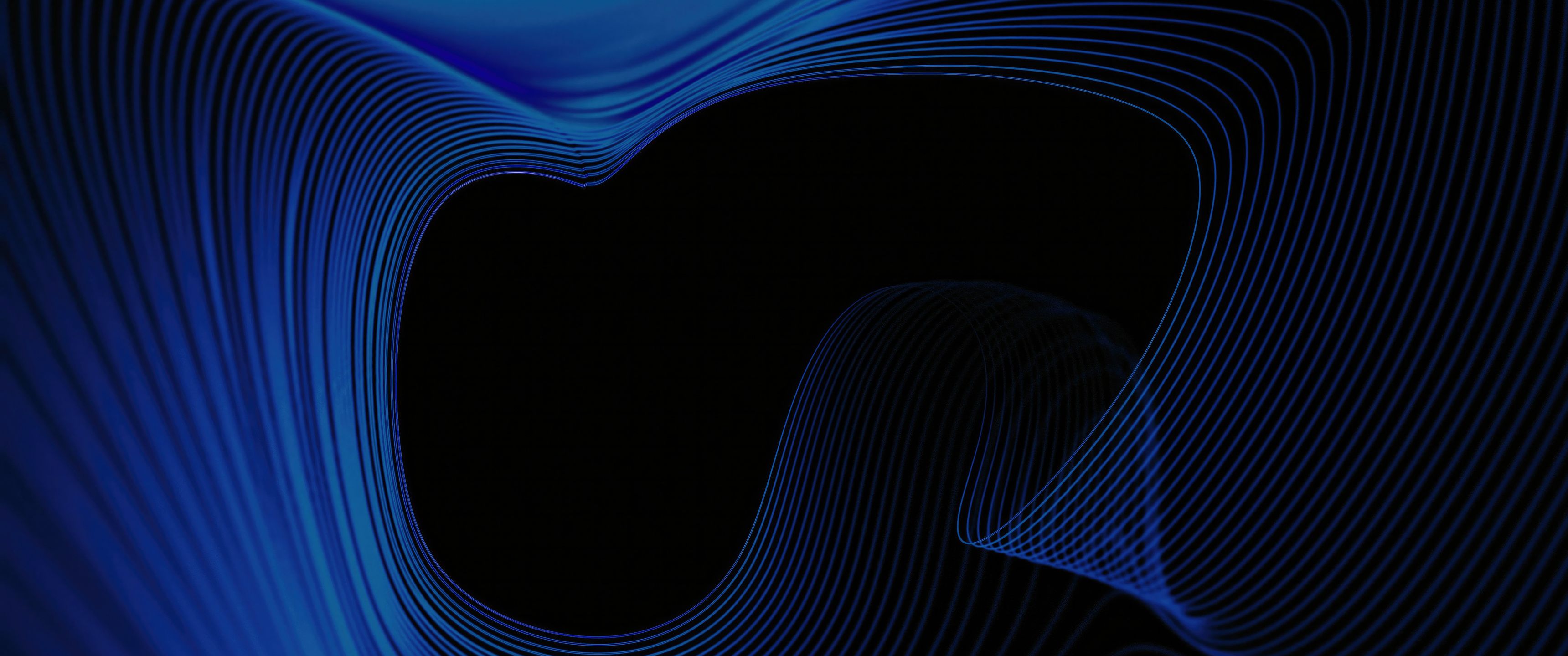 3440x1440 Blue Black Abstract Swirl Machine 5k UltraWide Quad HD 1440P , HD 4k Wallpaper, Image, Background, Photos and Picture