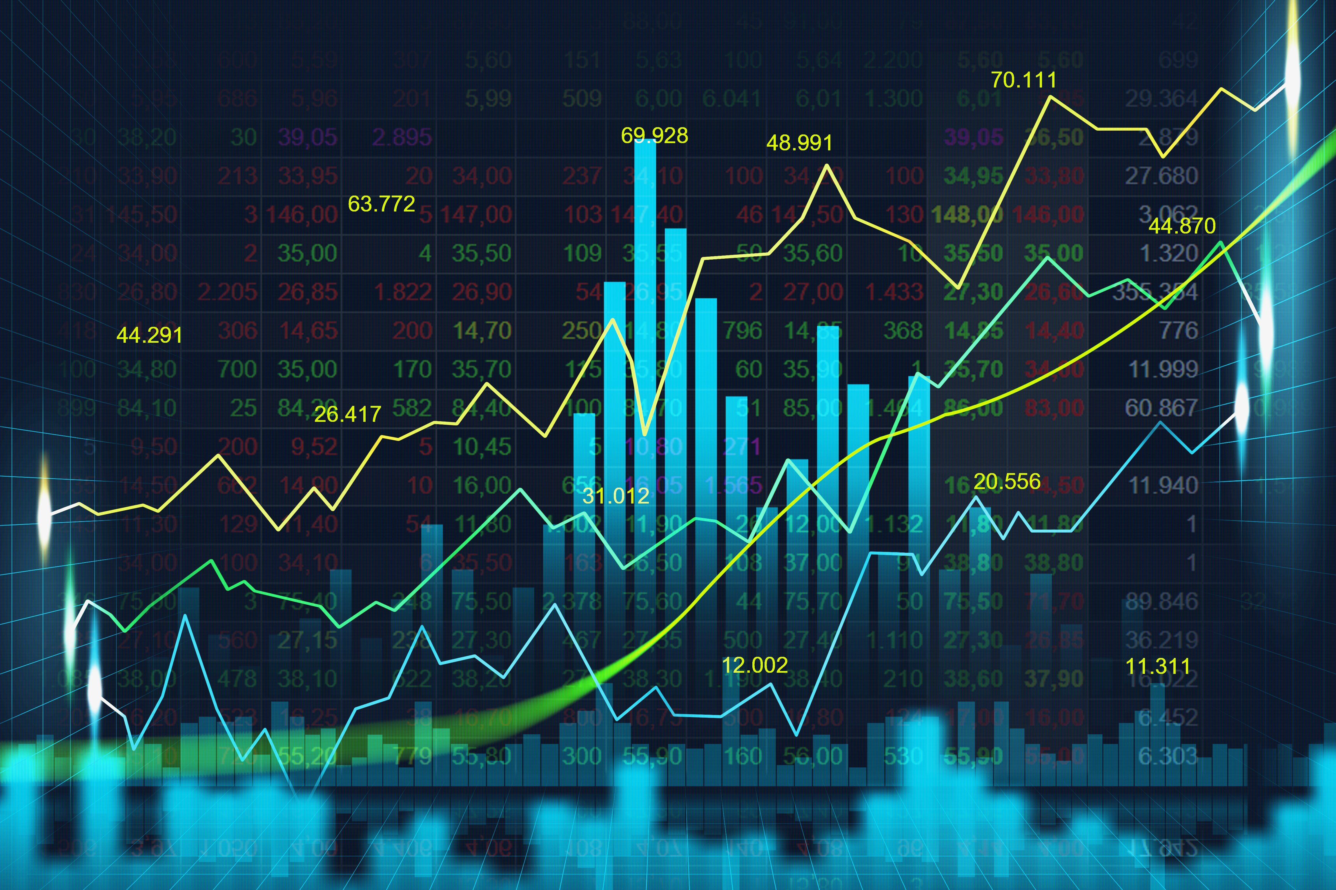 4608x3072 Trading Charts Wallpaper