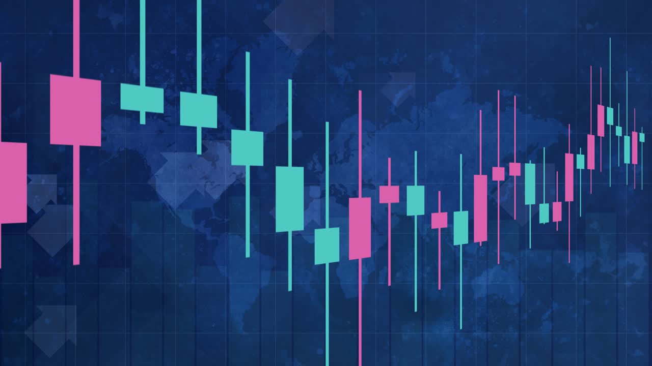 1280x720 Forex trading background with chart