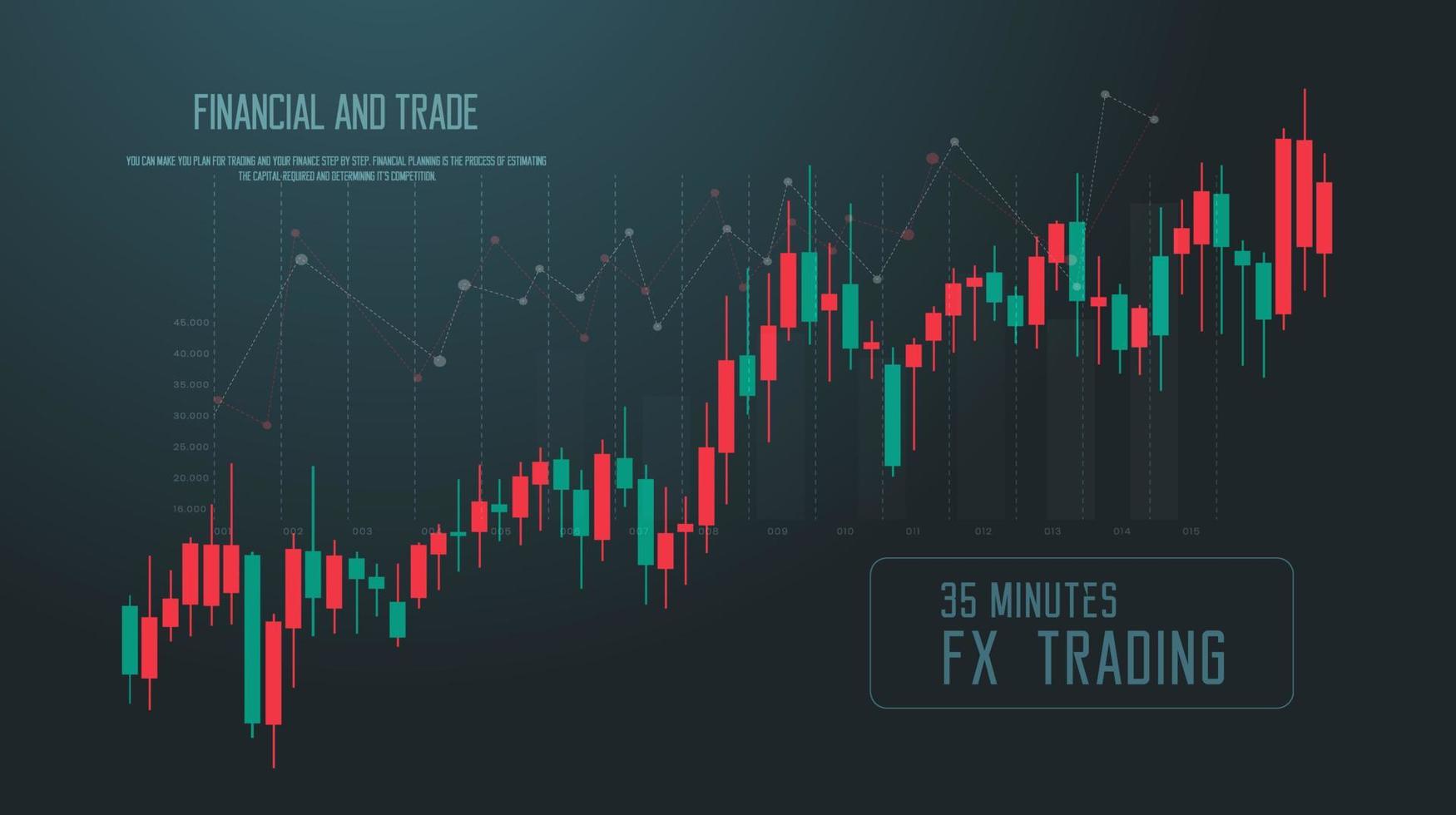 1750x980 Time Frame FX trade, up trend in Stock market or forex trading graph in graphic concept suitable for financial investment or Economic trends business idea and all art work design. 17586517 Vector