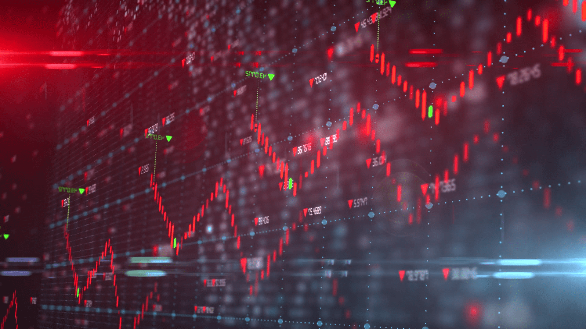 1920x1080 Stock market price chart investment trend graph bear market recession