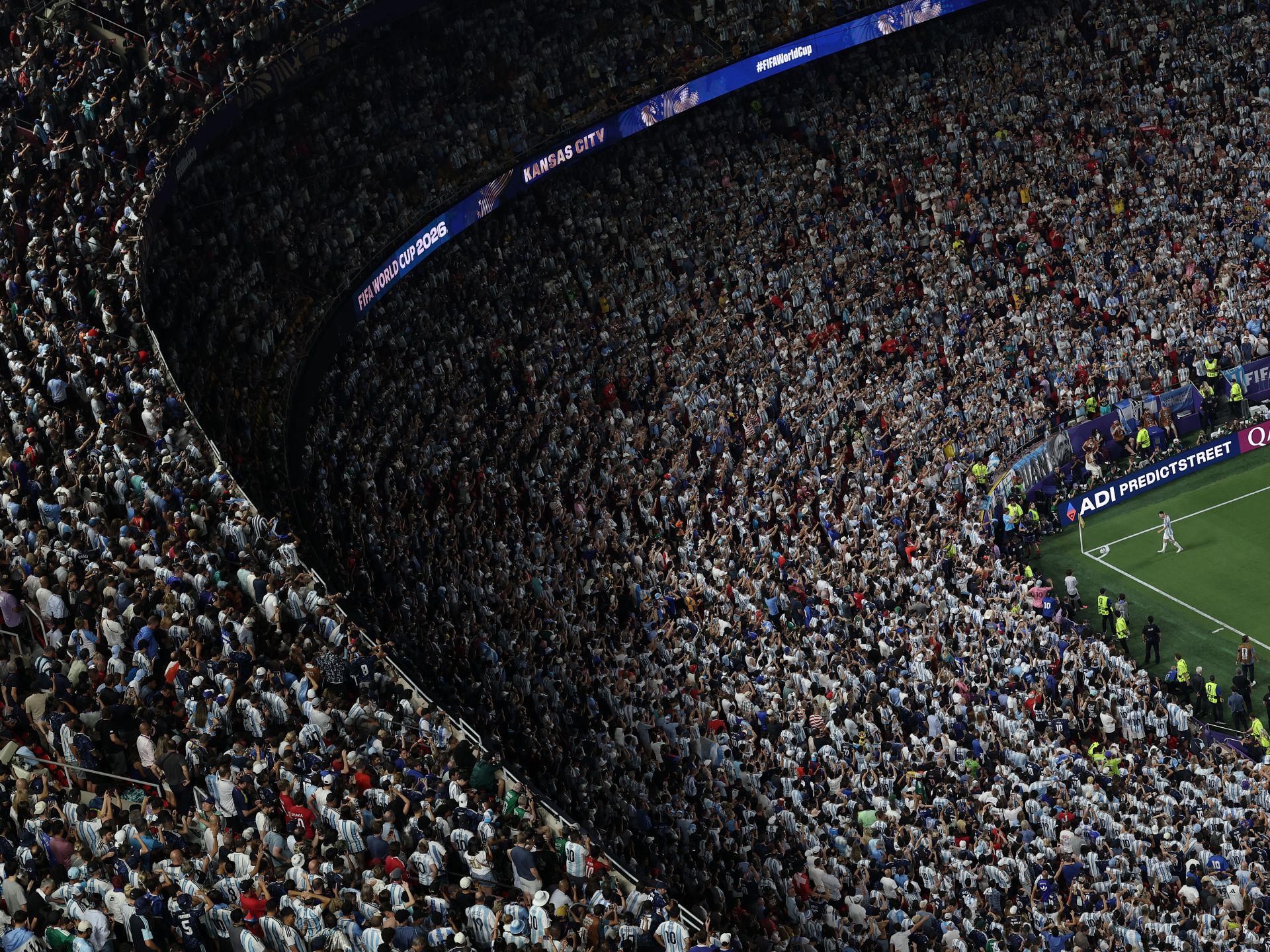 1920x1440 Most iconic image ever' Messi is surrounded by adoring fans as he heads into potential last World Cup game