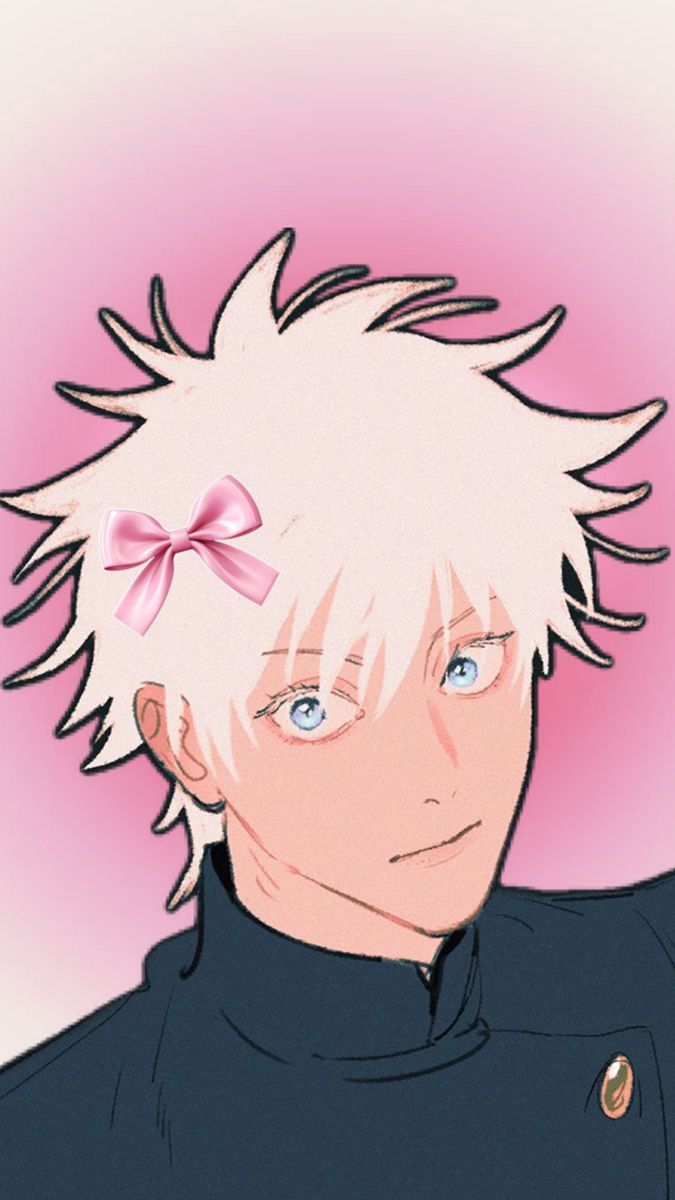 675x1200 Gojo pink wallpaper. Cute school stationary, Photo logo design, Manga cosplay
