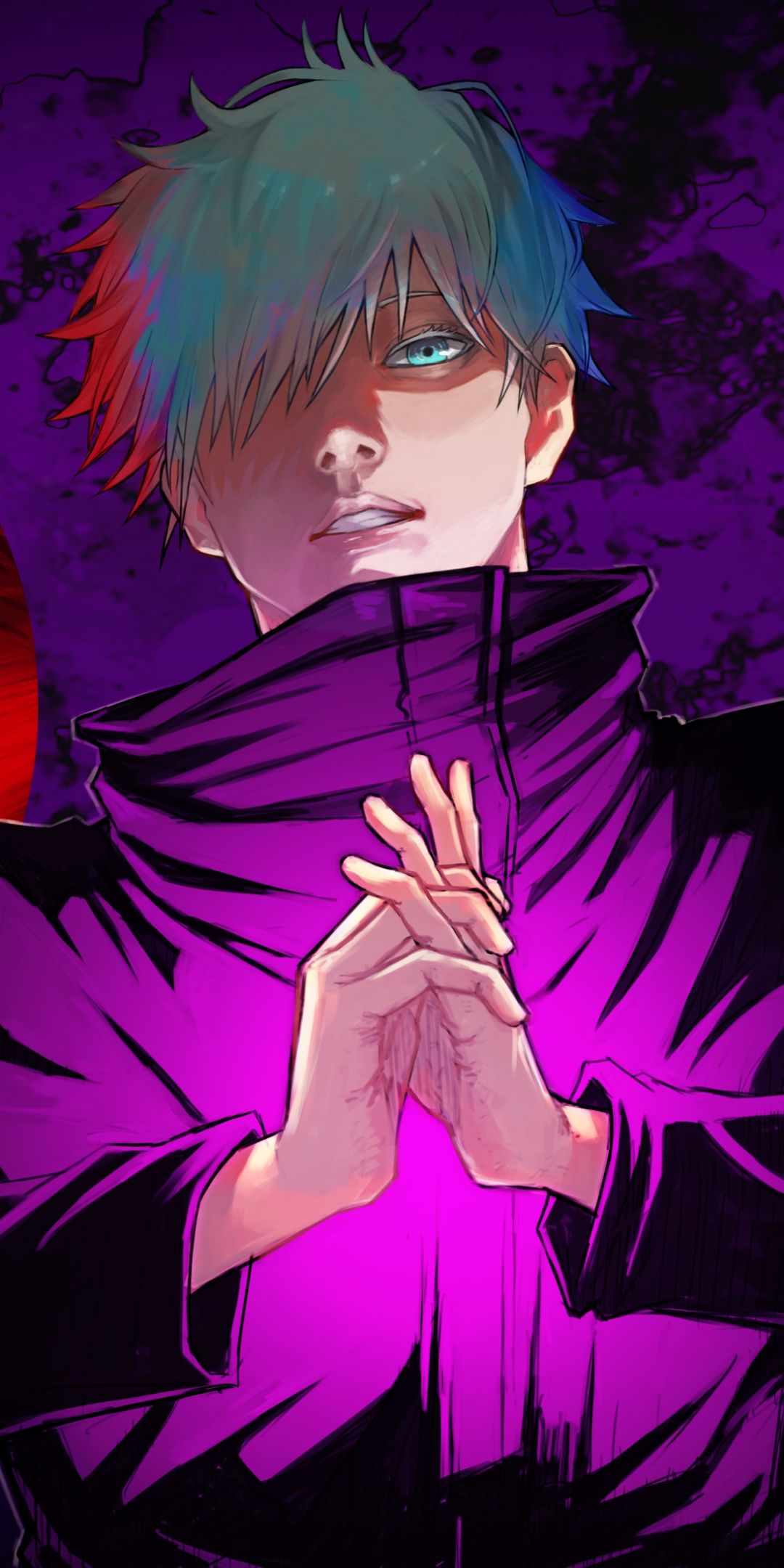 1080x2160 Phone wallpaper: Satoru Gojo, Jujutsu Kaisen, Anime, White Hair 1412284