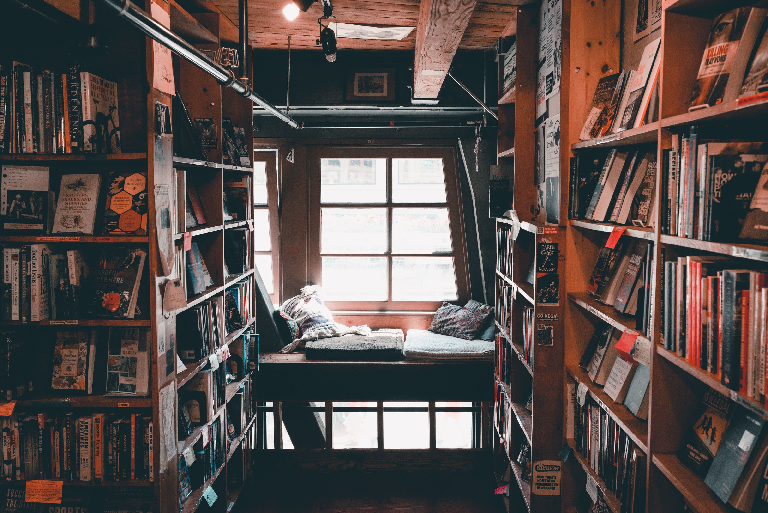 3200x2136 Wallpaper comfort, pillow, window, book, library for mobile and desktop, section разное, resolution 3200x2136