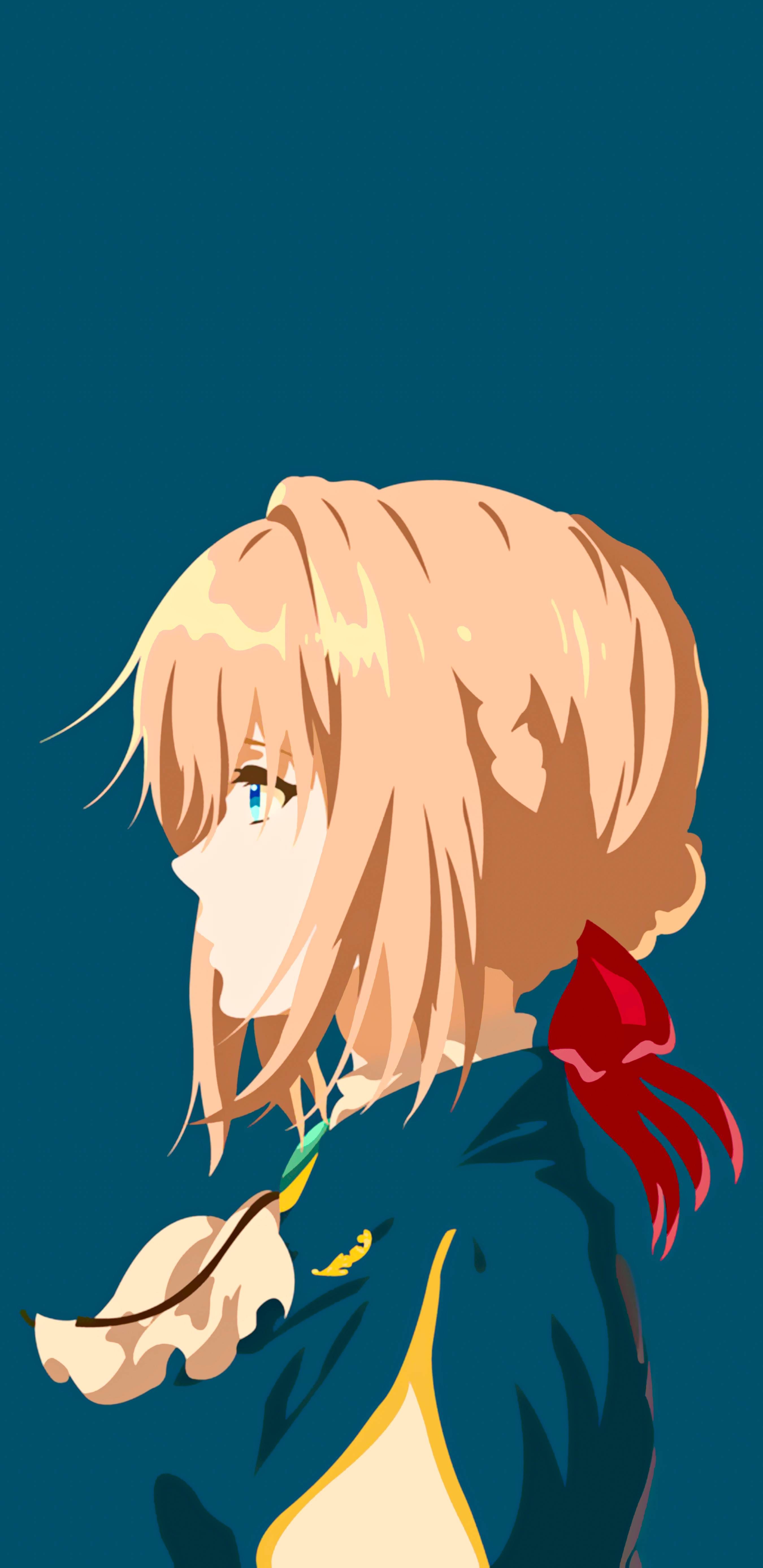 2700x5550 Minimalist Phone Anime Wallpaper