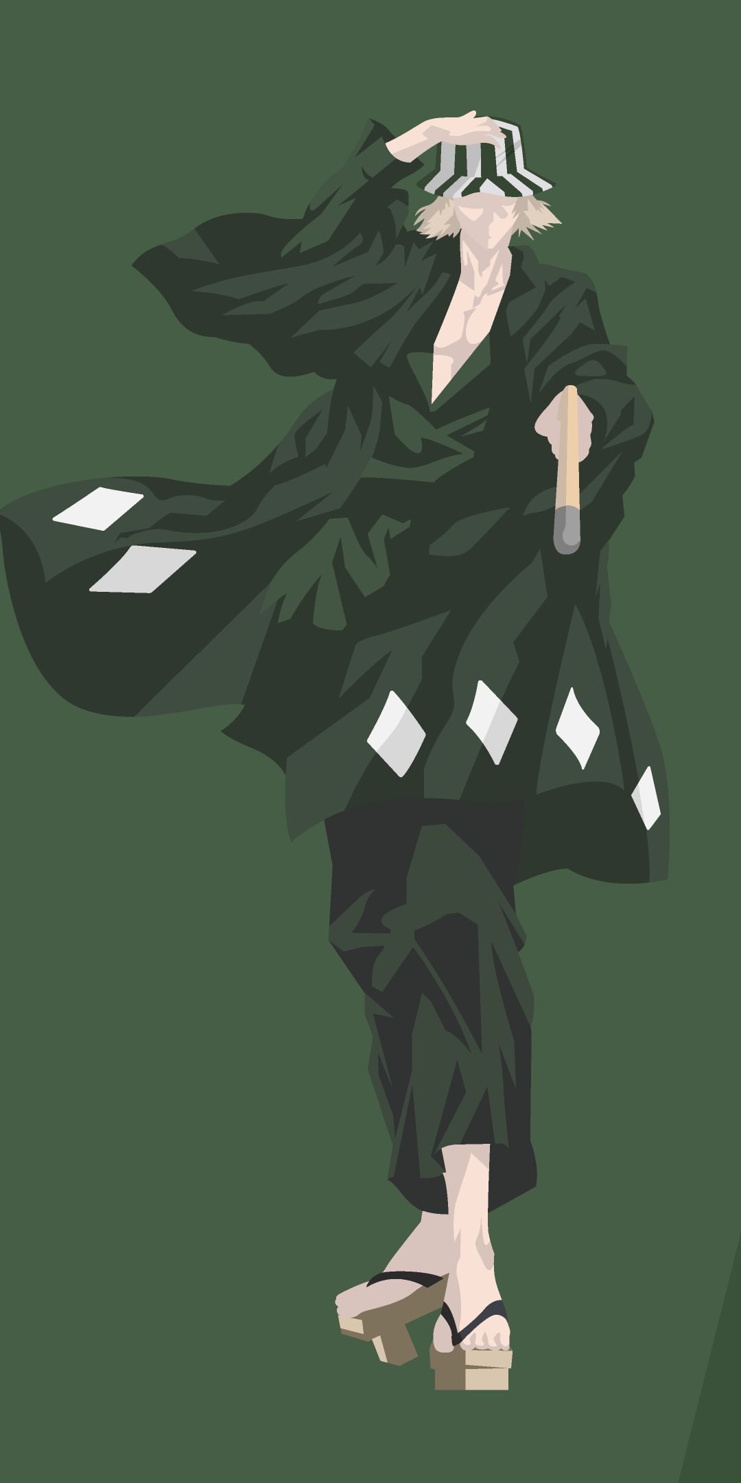 1080x2160 Phone wallpaper: Kisuke Urahara, Anime, Bleach, Minimalist 1169372