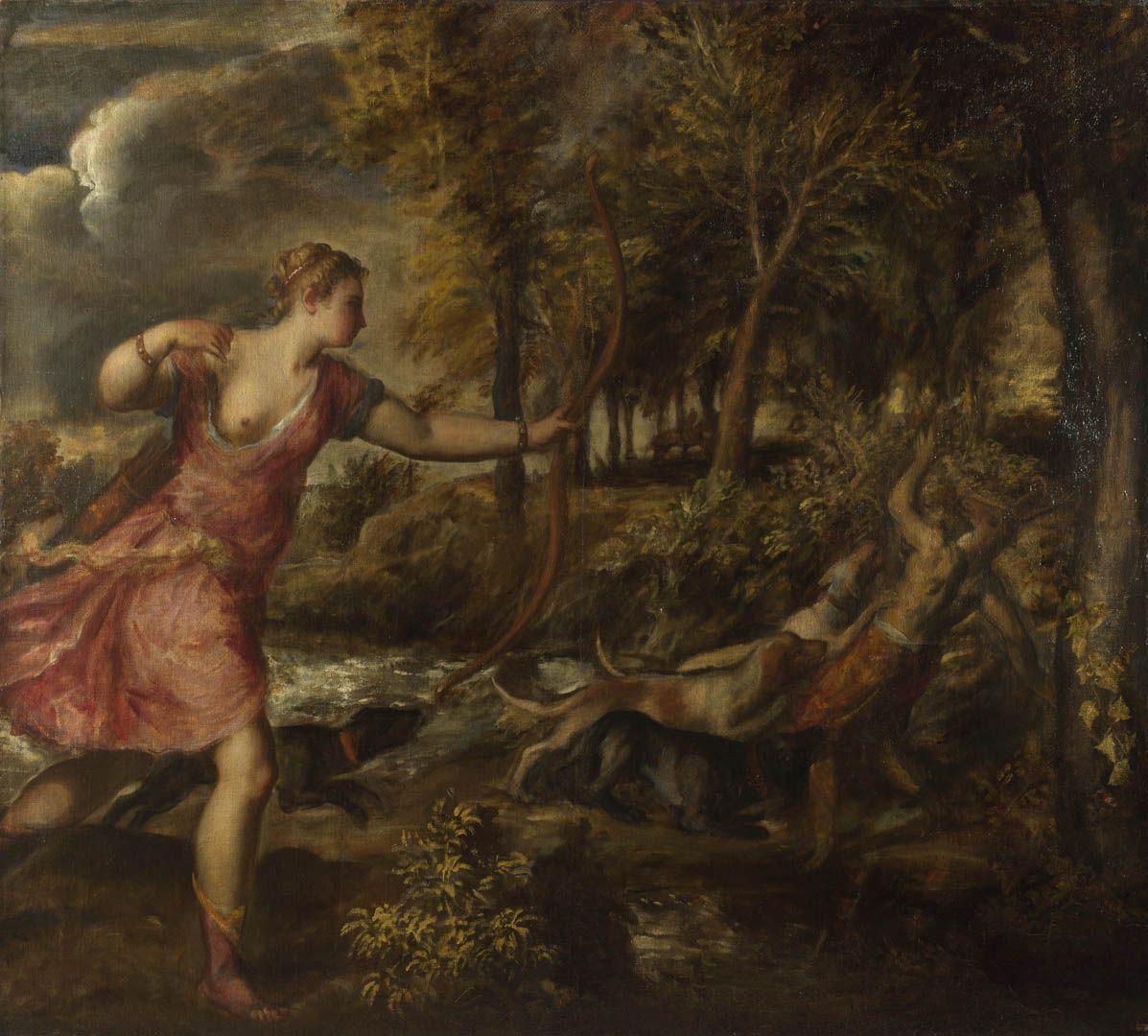 1197x1080 The Death Of Actaeon italian renaissance titian art wallpaper picture