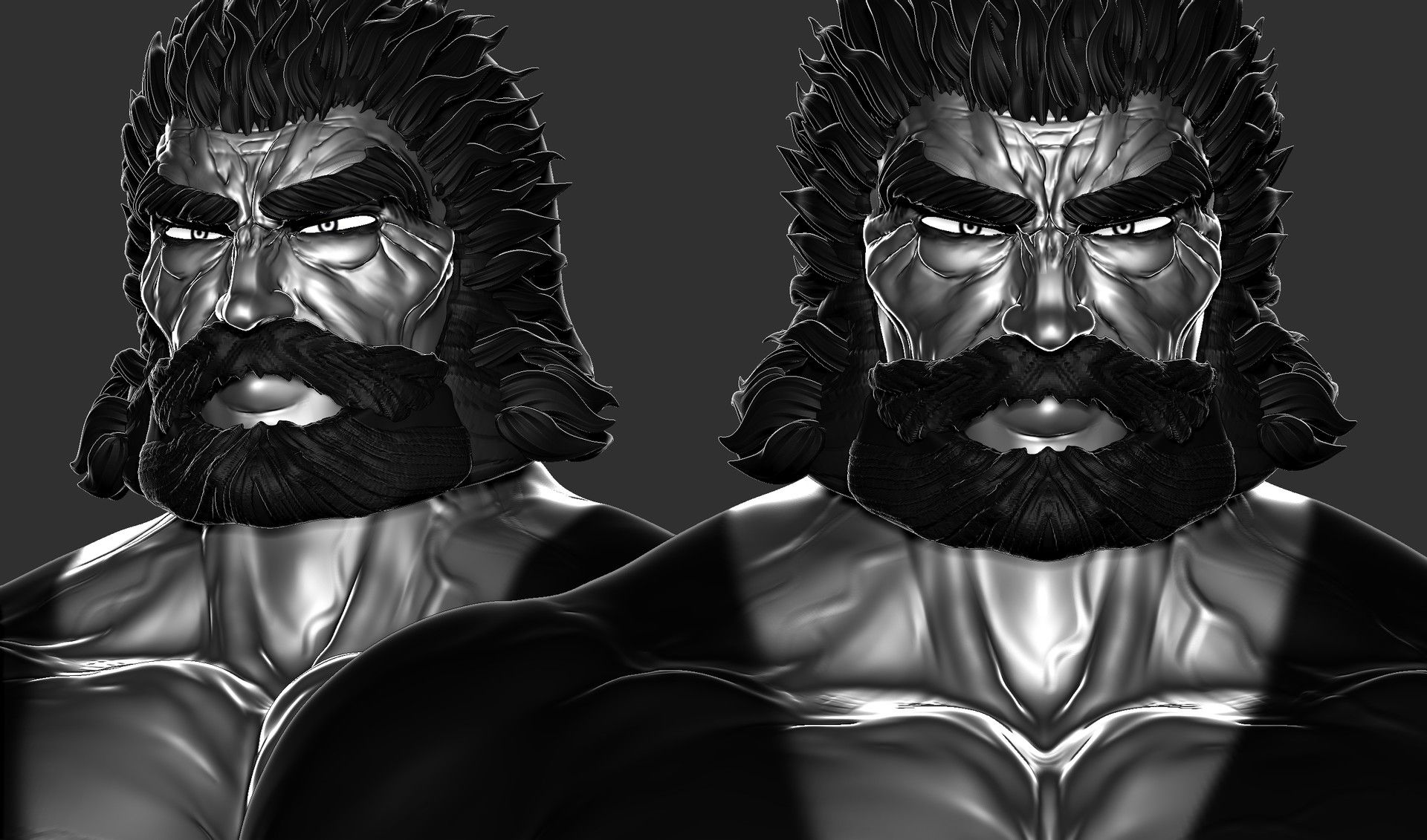 1920x1131 3D Sketchbook & Work in progress (Kengan Asura & Baki fanarts)