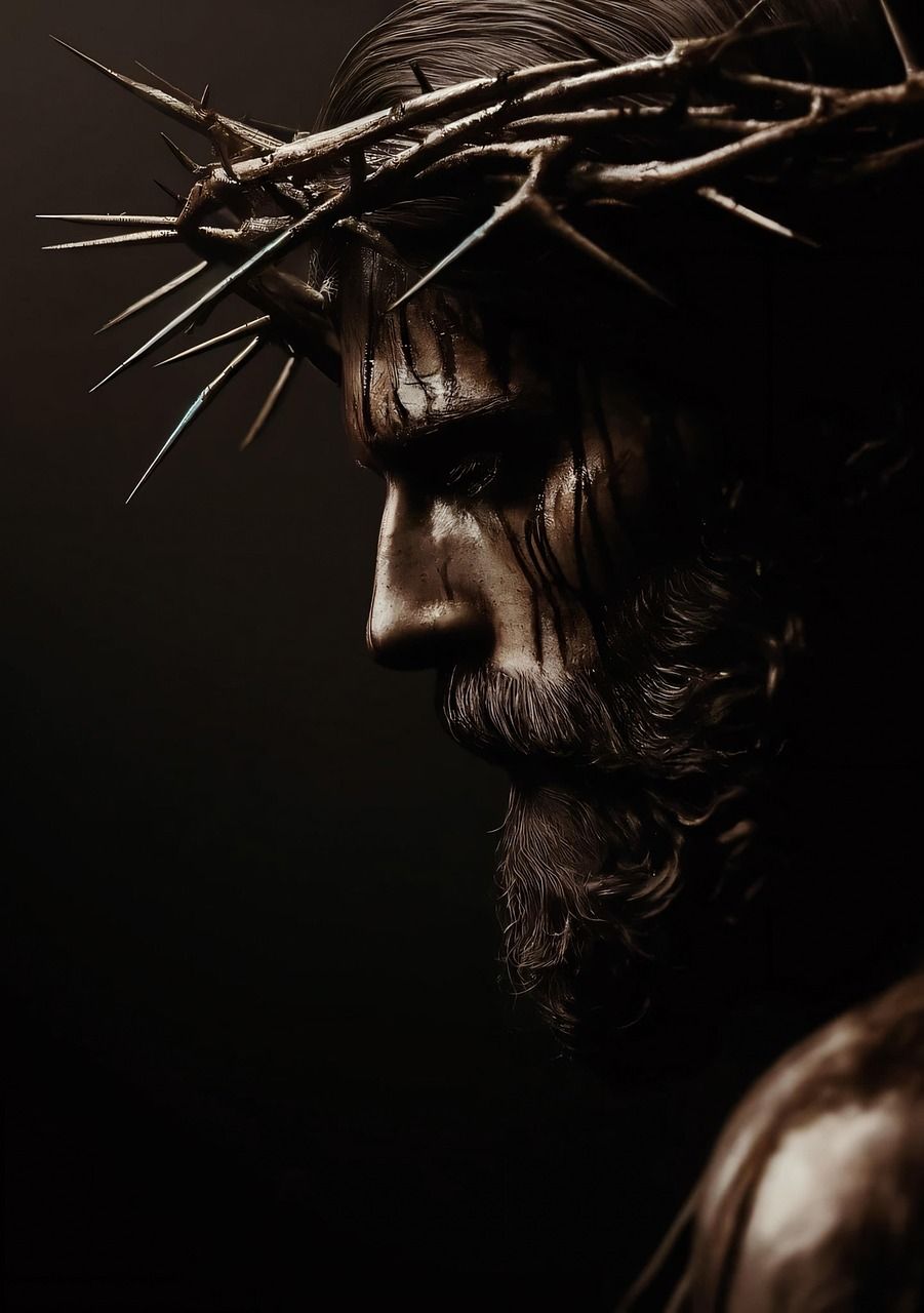 901x1280 Free Crown Of Thorns & Jesus Image