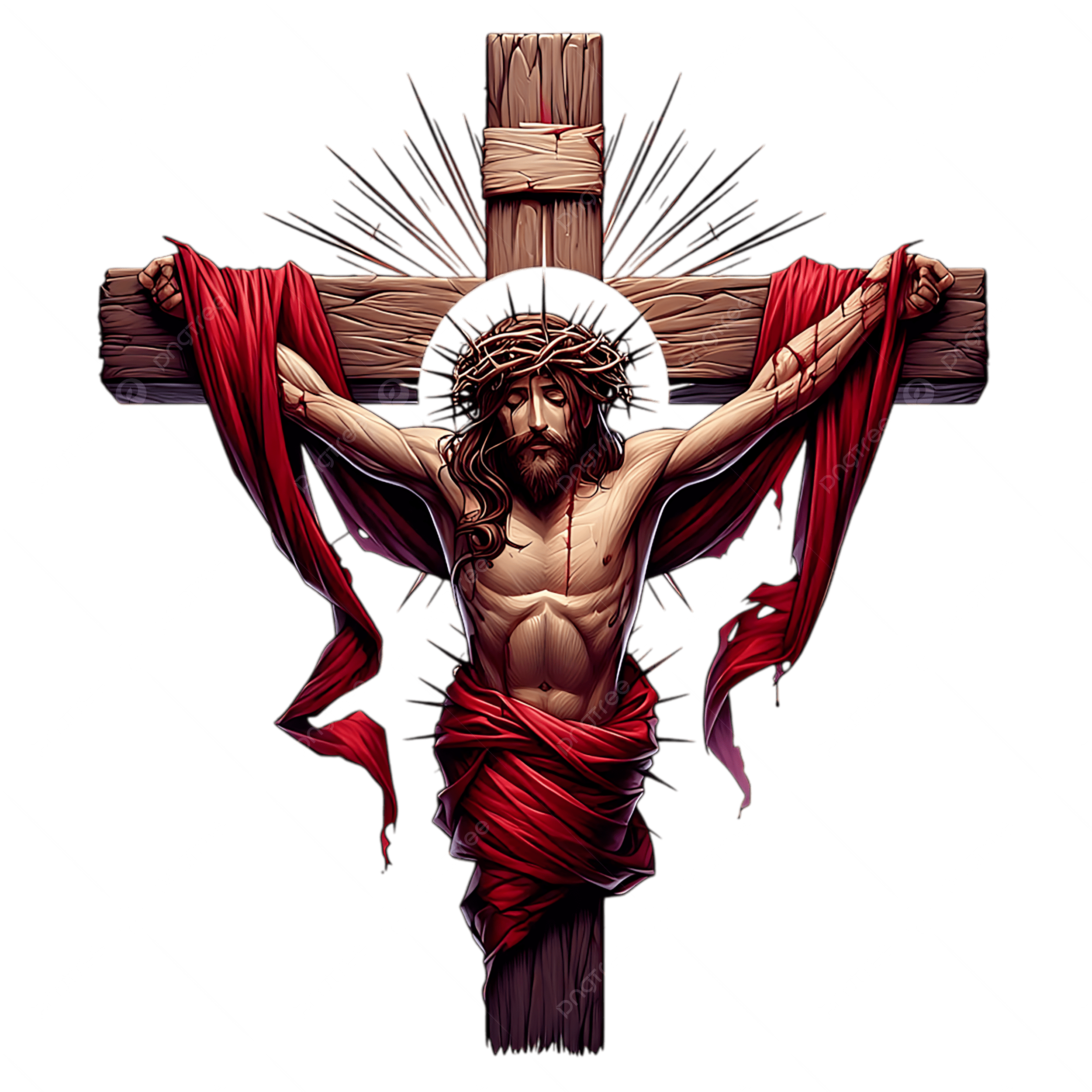 2500x2500 Close Up Of Jesus With Crown Thorns On The Cross, Close Up Of Jesus, Crown Of Thorns, Cross PNG Transparent Image and Clipart for Free Download