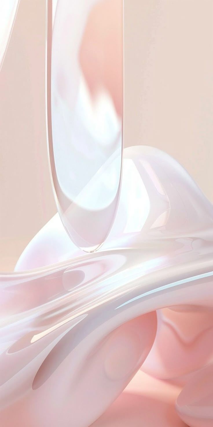 736x1472 Download 8K Abstract 3D Rendering Liquid Glass Wallpaper for iPhone and Android
