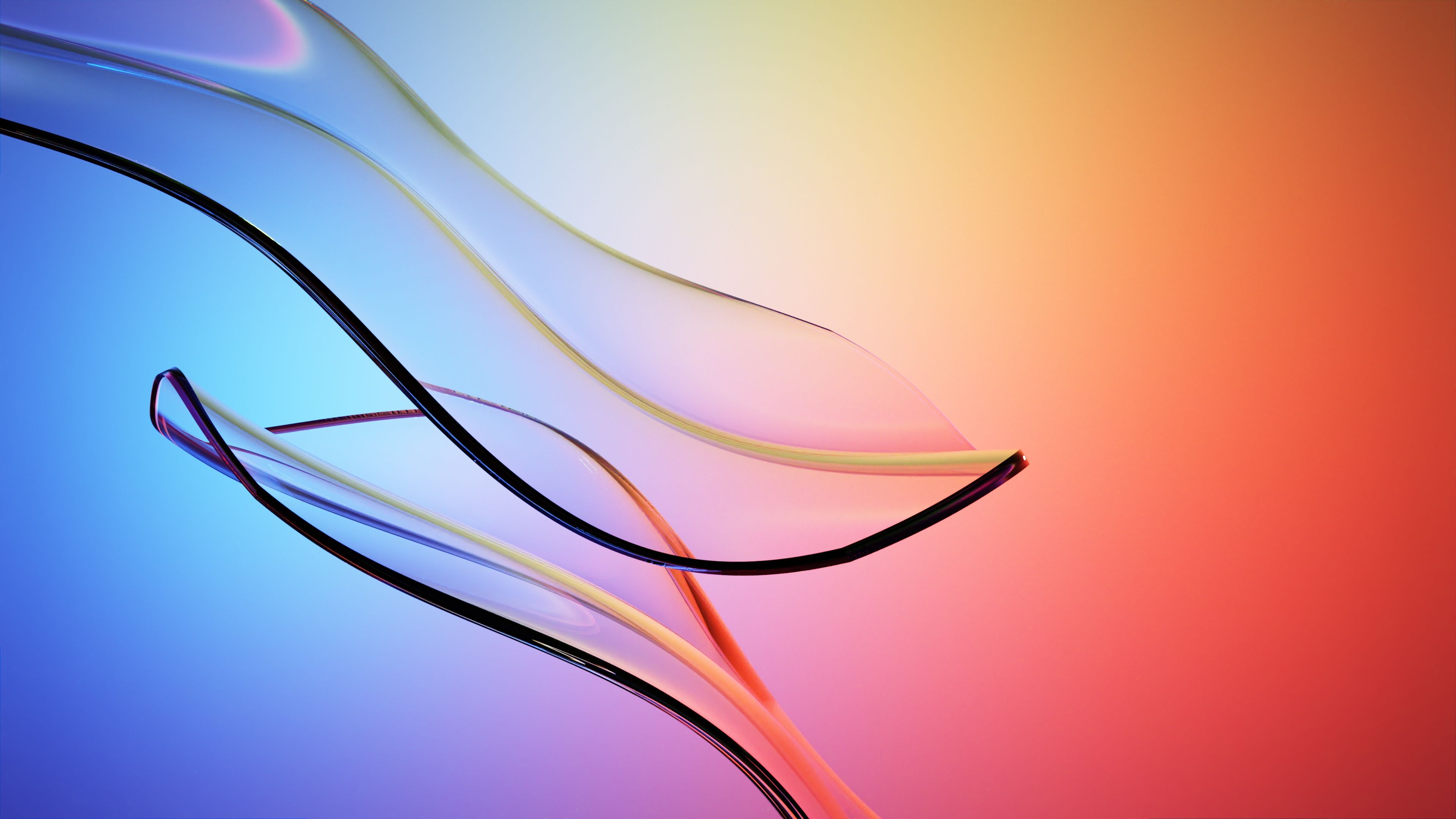3840x2160 Glass in Front of Gradient Wallpaper · Free