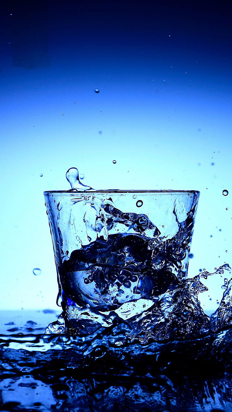 800x1422 Glass Water Splash, glass water splash, blue colour, drops, cocktails, cocktail, HD phone wallpaper