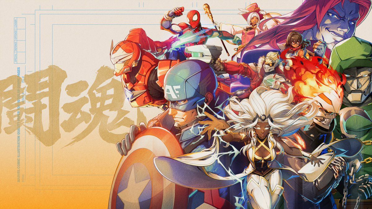 1200x675 4K key art for MARVEL Tokon: Fighting Souls Ultimate Edition! Illustration was created by Yūki Katō, the main character artist for MARVEL Tōkon: Fighting Souls, and finalized by talented 2D artists