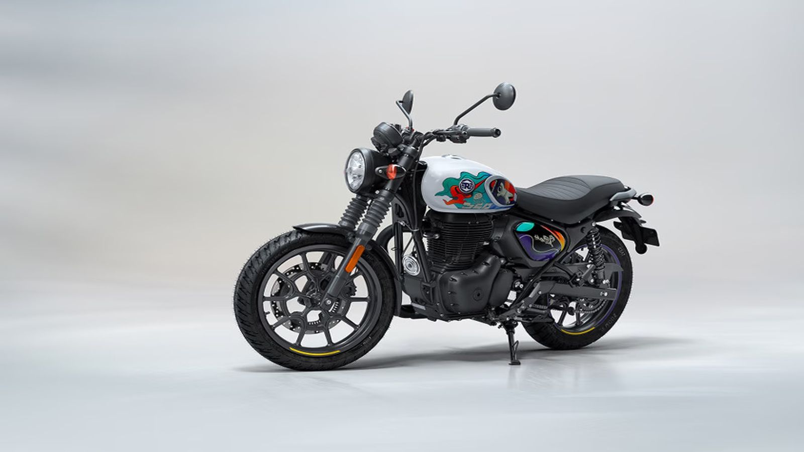 1600x900 Royal Enfield Hunter 350 Graphite Grey Colour Graphite Grey Hunter 350 Price
