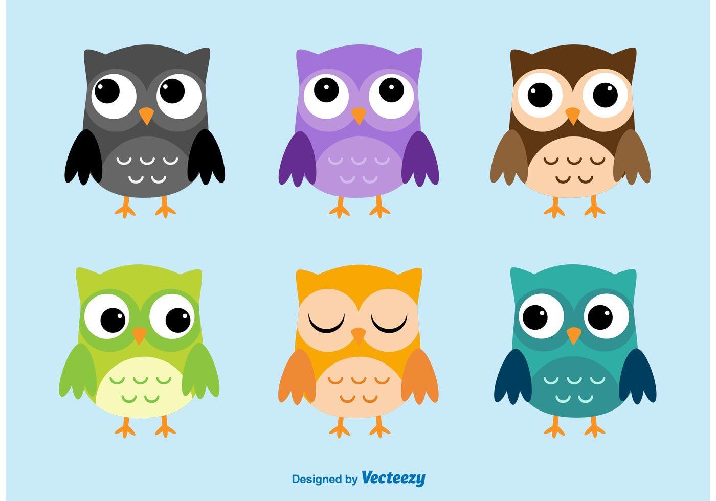 1400x980 Owl Cartoon Vector Characters Free Vectors, Clipart Graphics & Vector Art