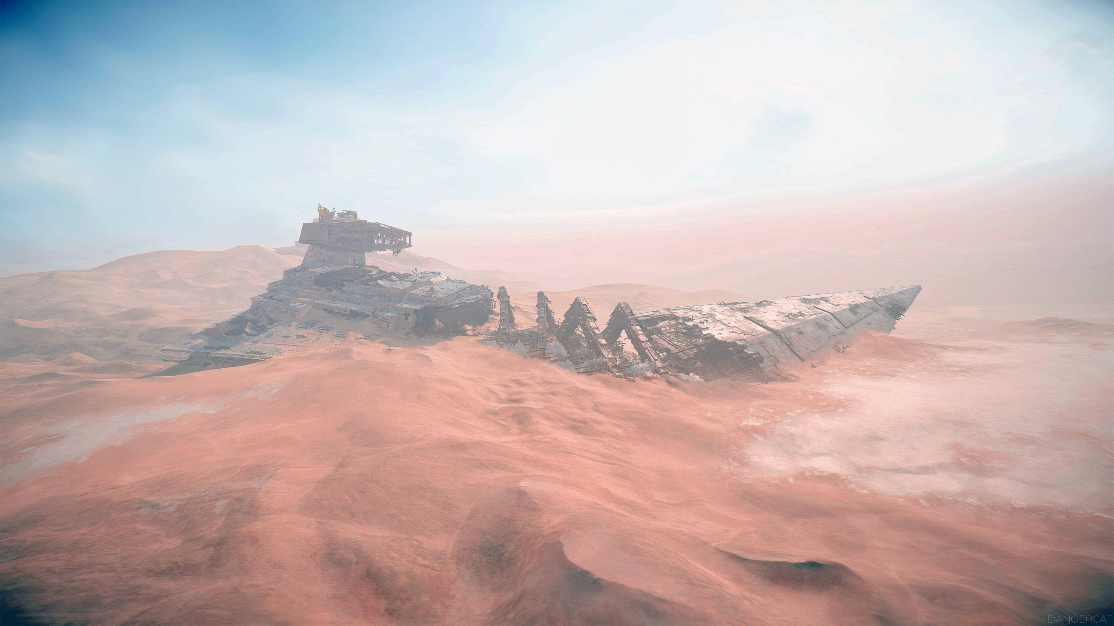 3840x2160 4K Jakku Wallpaper (variations in comments)