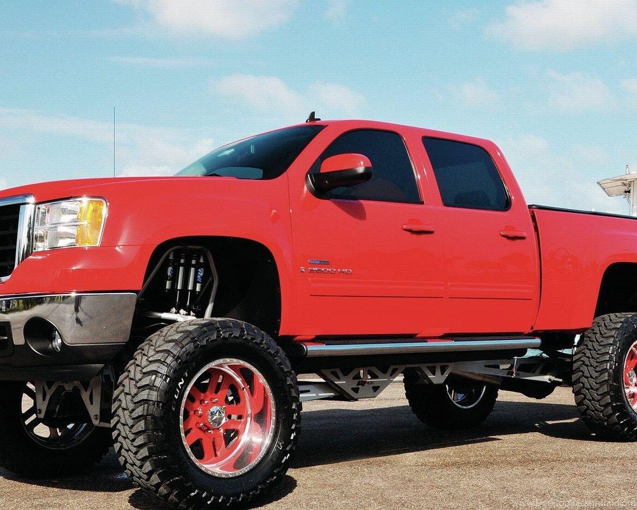 1280x1024 Lifted Gmc Sierra Wallpaper Image Desktop Background